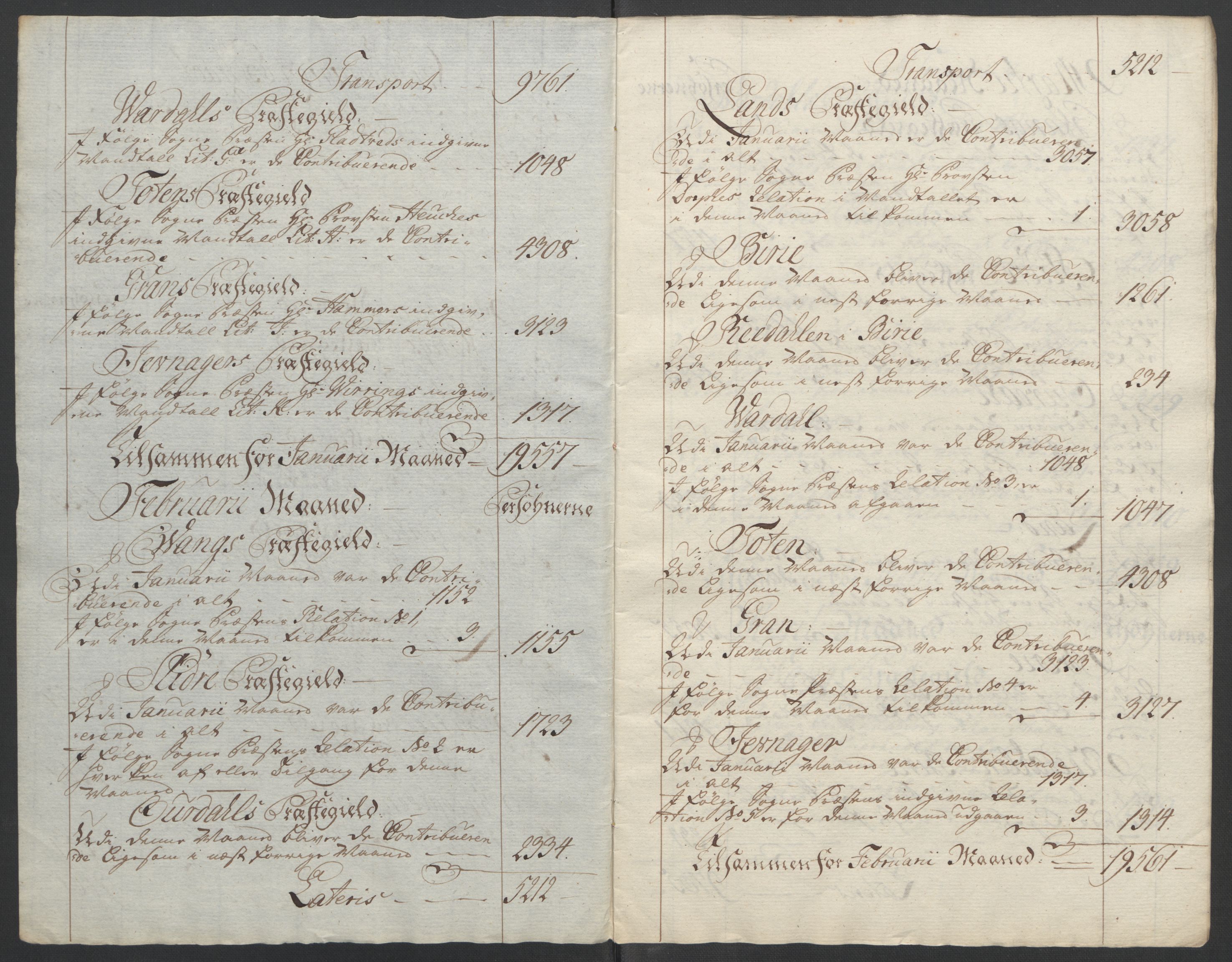 Rentekammeret inntil 1814, Reviderte regnskaper, Fogderegnskap, RA/EA-4092/R19/L1399: Fogderegnskap Toten, Hadeland og Vardal, 1762-1783, p. 52