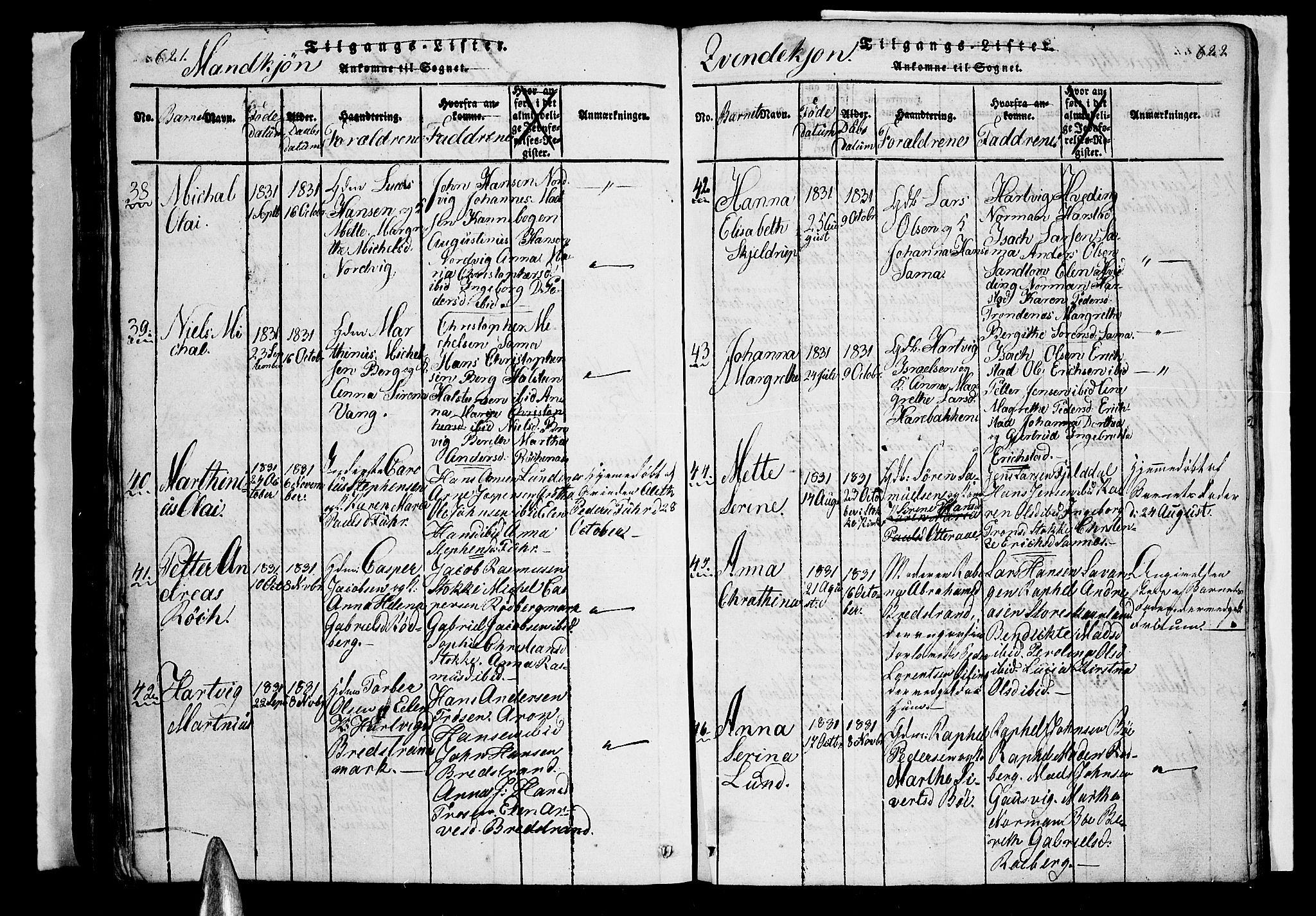 Trondenes sokneprestkontor, AV/SATØ-S-1319/H/Hb/L0003klokker: Parish register (copy) no. 3, 1820-1834, p. 621-622