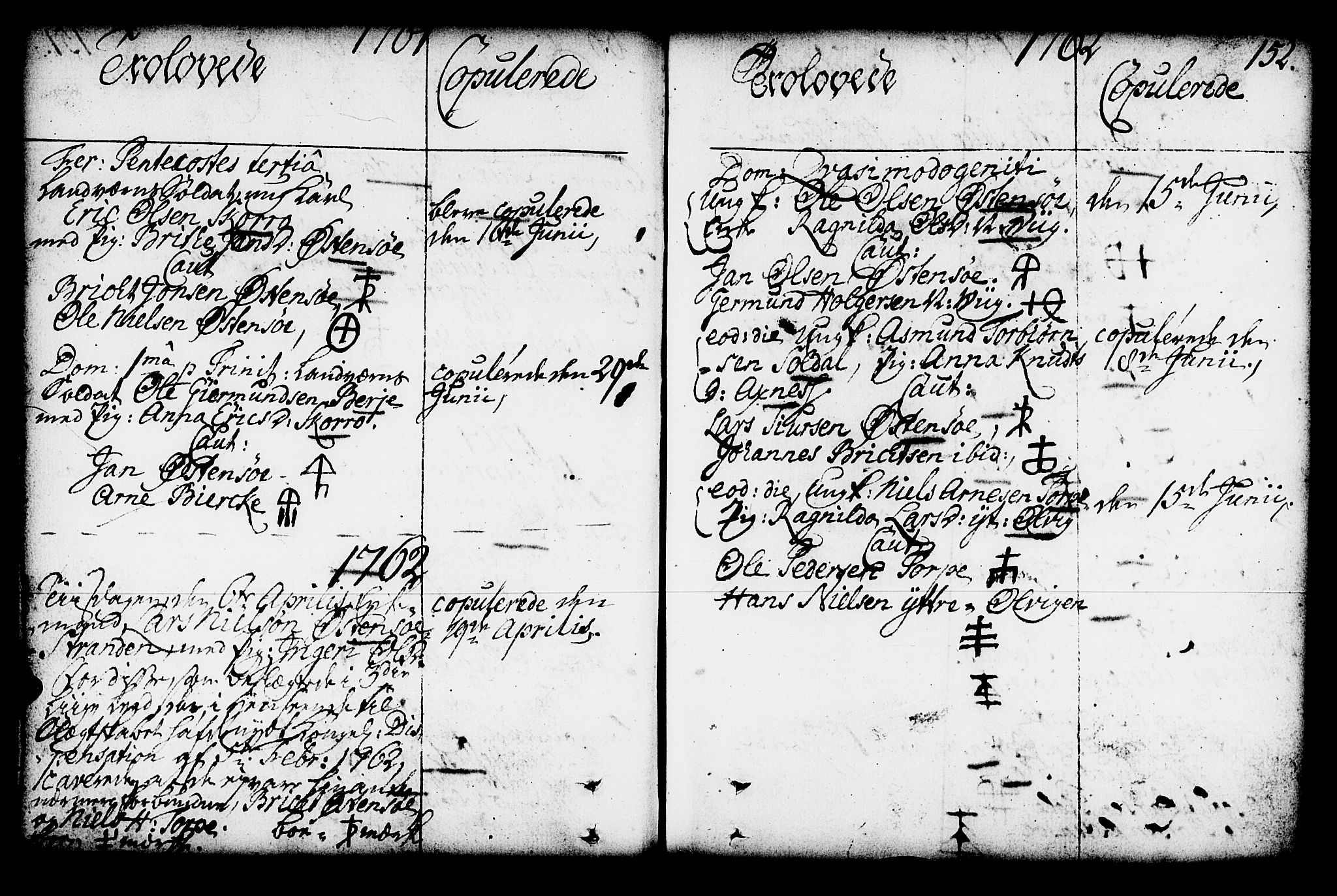 Kvam sokneprestembete, AV/SAB-A-76201/H/Haa: Parish register (official) no. A 4, 1743-1795, p. 152