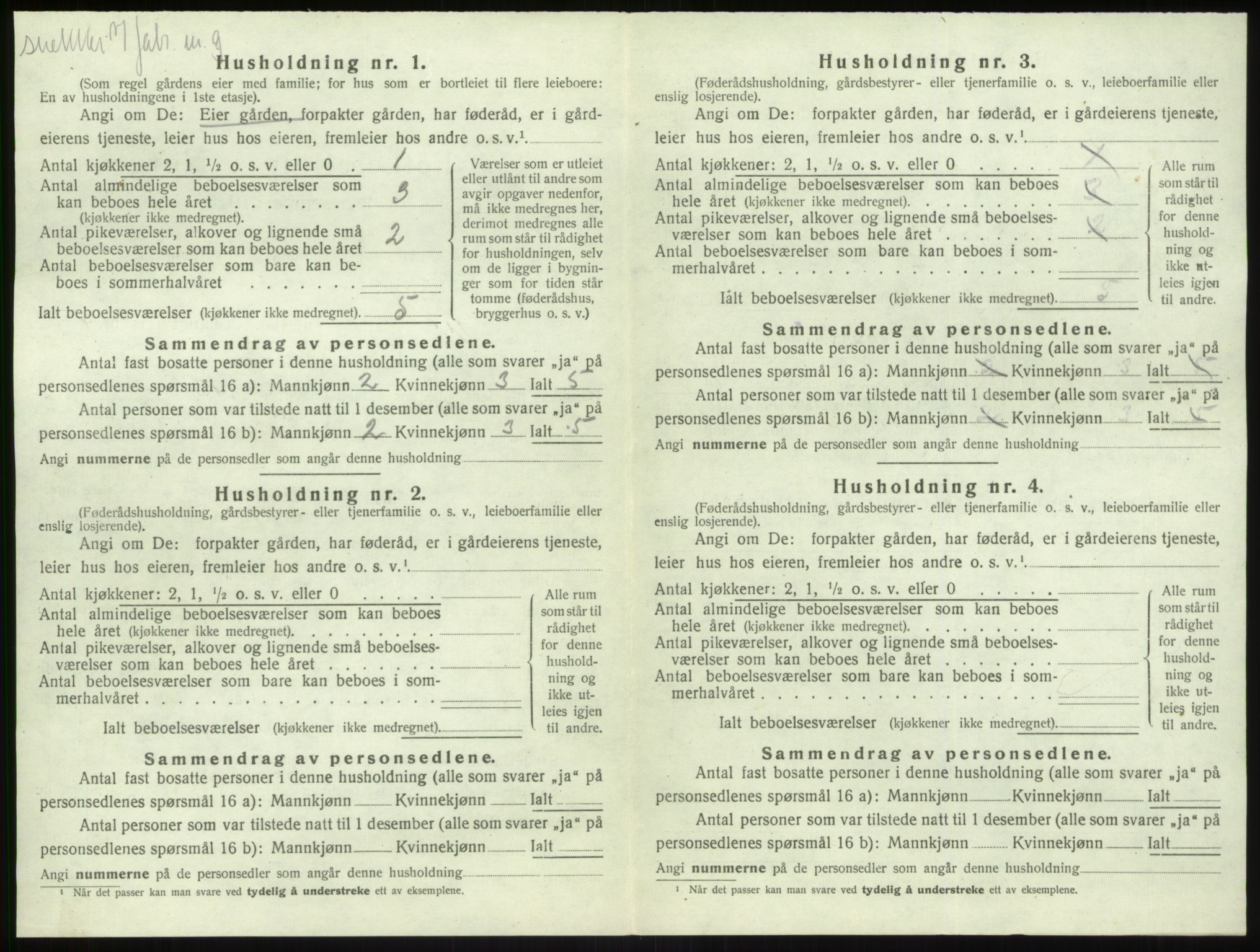 SAB, 1920 census for Kyrkjebø, 1920, p. 689