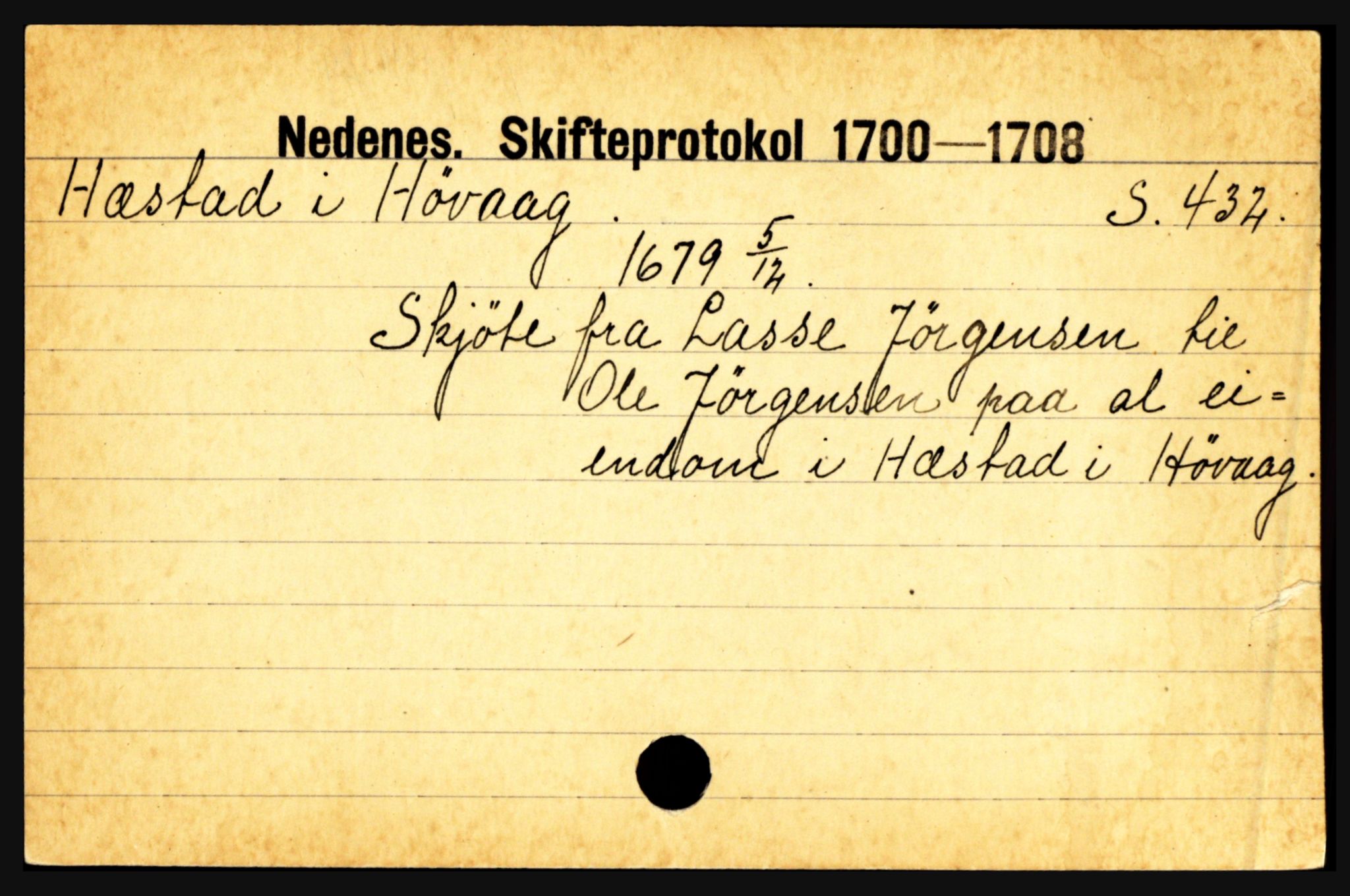 Nedenes sorenskriveri før 1824, AV/SAK-1221-0007/H, p. 13341