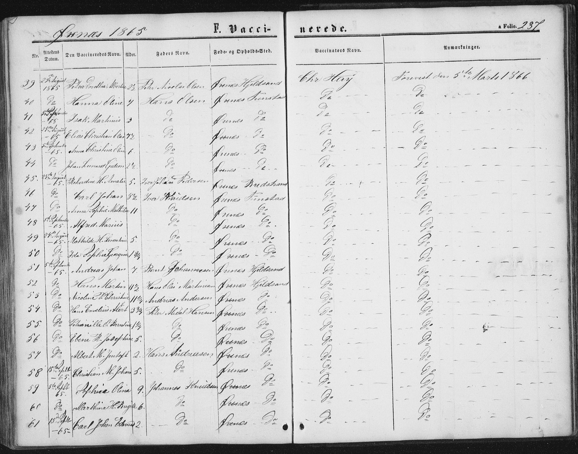 Ministerialprotokoller, klokkerbøker og fødselsregistre - Nordland, AV/SAT-A-1459/893/L1333: Parish register (official) no. 893A06, 1858-1866, p. 287