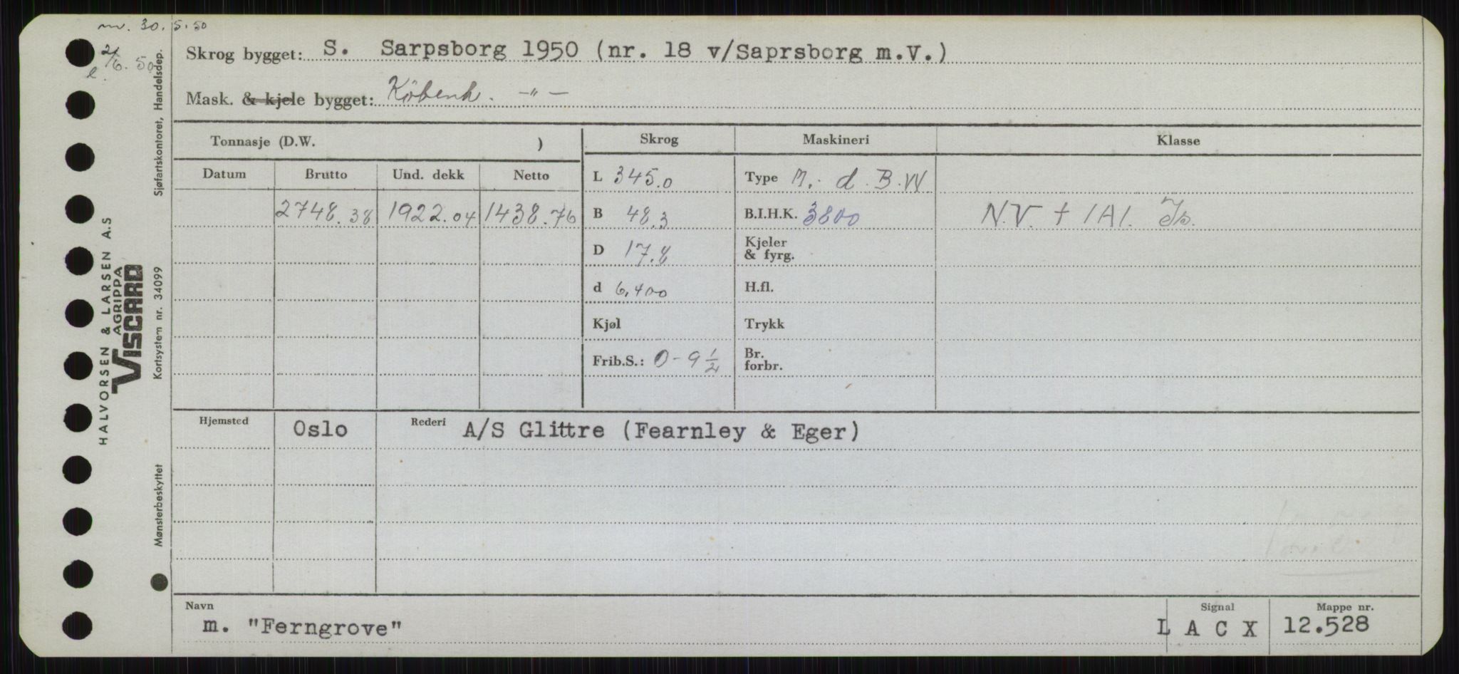 Sjøfartsdirektoratet med forløpere, Skipsmålingen, RA/S-1627/H/Hb/L0002: Fartøy, E-H, p. 107