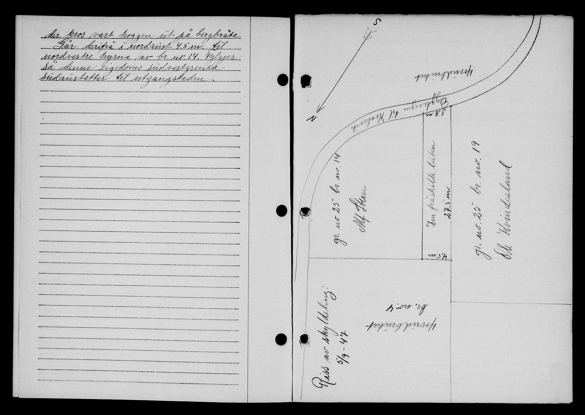 Karmsund sorenskriveri, SAST/A-100311/01/II/IIB/L0090: Mortgage book no. 70A, 1947-1947, Diary no: : 2156/1947