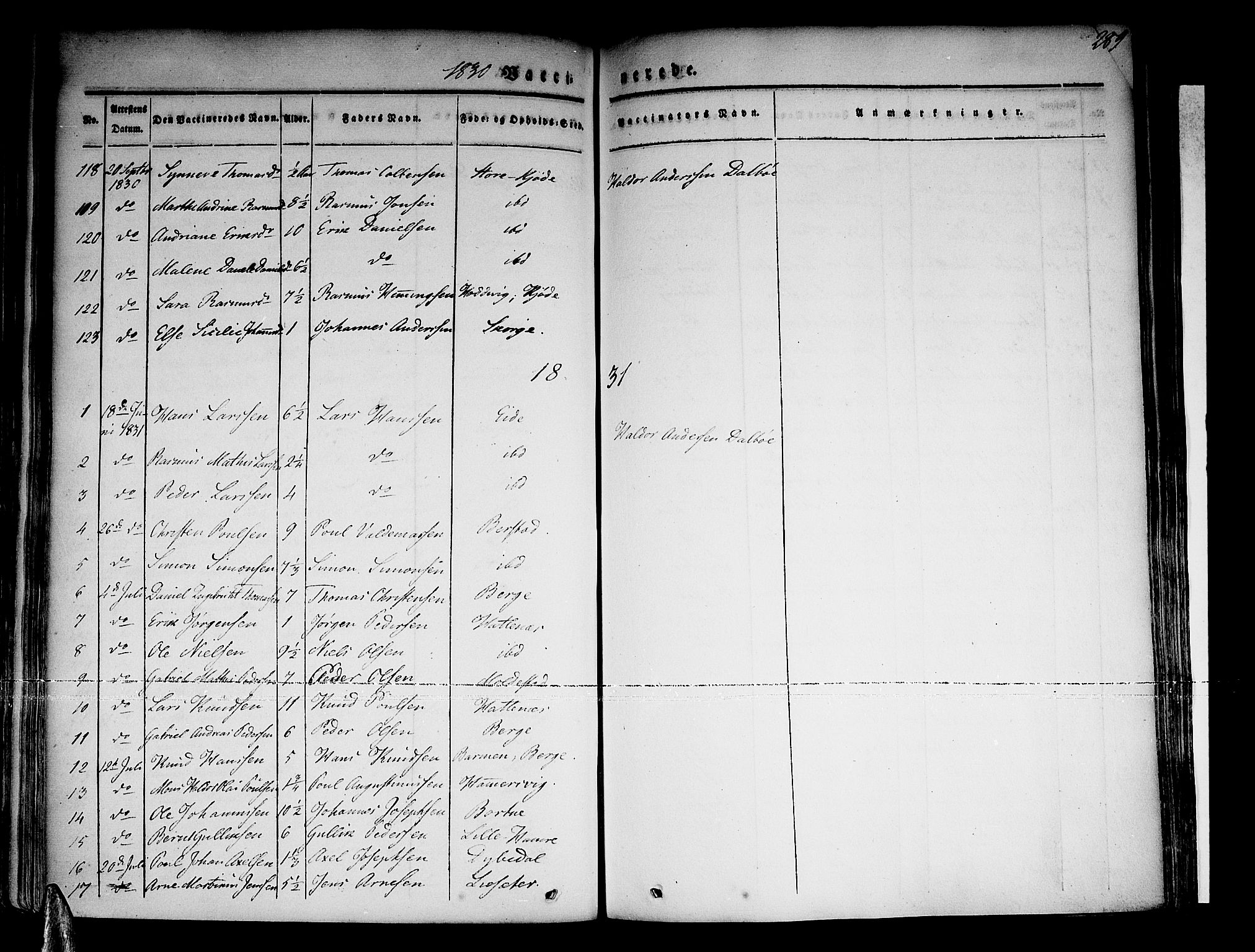 Selje sokneprestembete, SAB/A-99938/H/Ha/Haa/Haaa: Parish register (official) no. A 9, 1829-1844, p. 289
