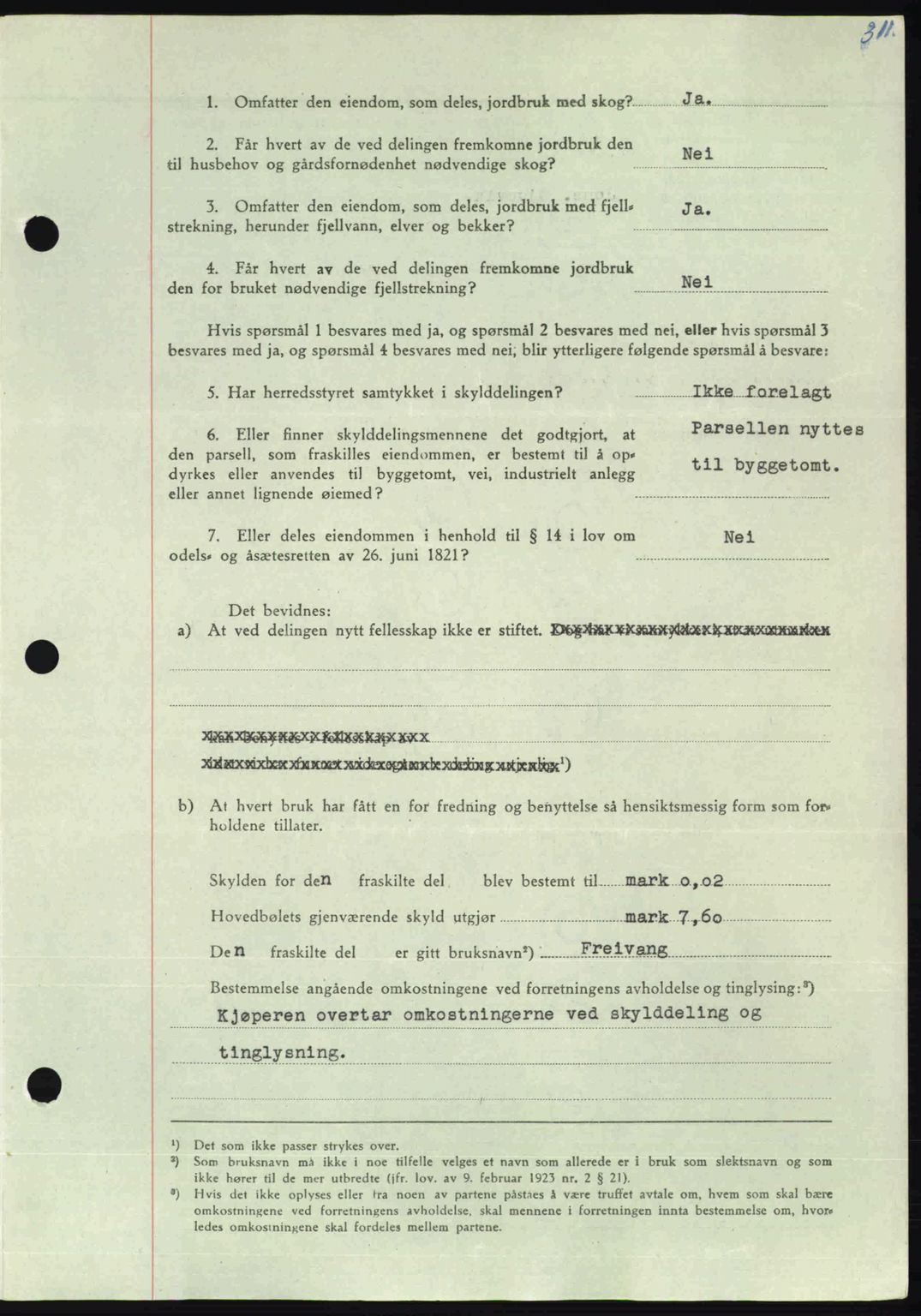 Nordmøre sorenskriveri, AV/SAT-A-4132/1/2/2Ca: Mortgage book no. A105, 1947-1947, Diary no: : 1483/1947