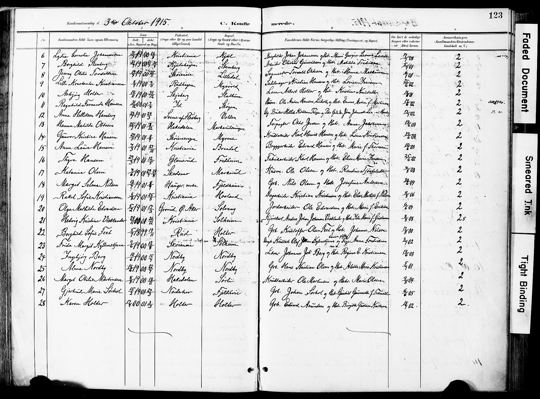 Nittedal prestekontor Kirkebøker, SAO/A-10365a/F/Fa/L0008: Parish register (official) no. I 8, 1902-1926, p. 123