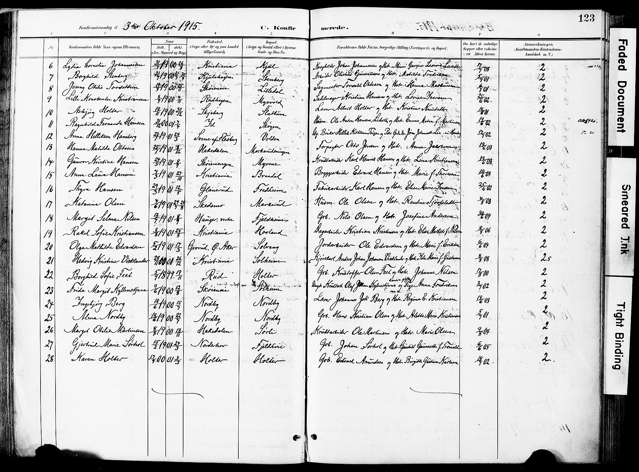 Nittedal prestekontor Kirkebøker, AV/SAO-A-10365a/F/Fa/L0008: Parish register (official) no. I 8, 1902-1926, p. 123