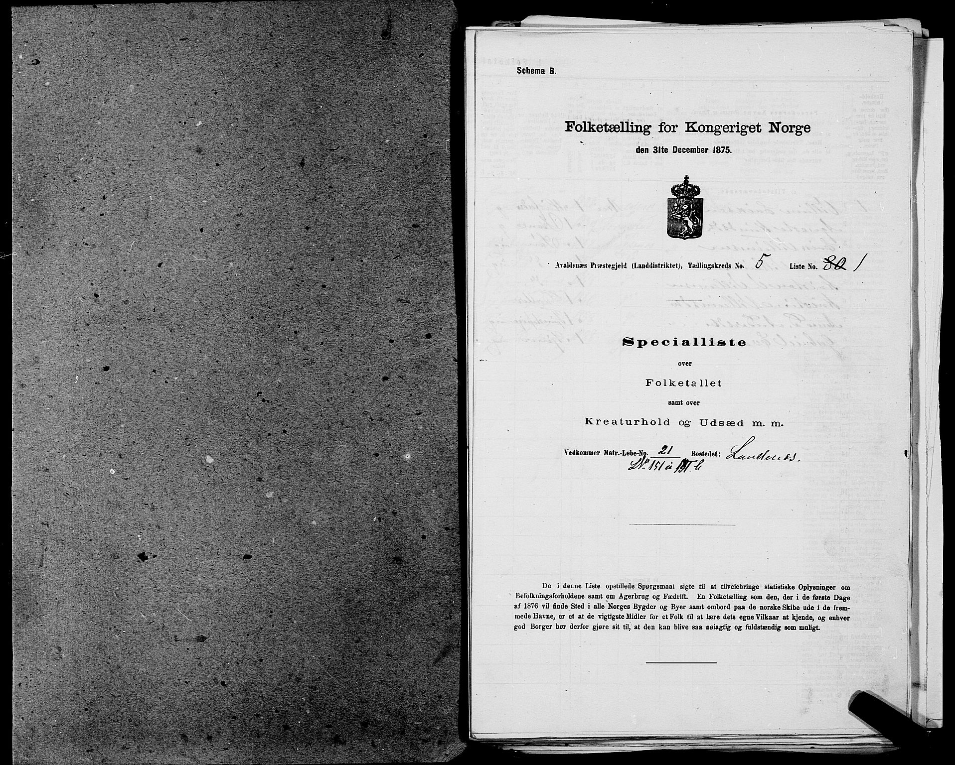 SAST, 1875 census for 1147L Avaldsnes/Avaldsnes og Kopervik, 1875, p. 663