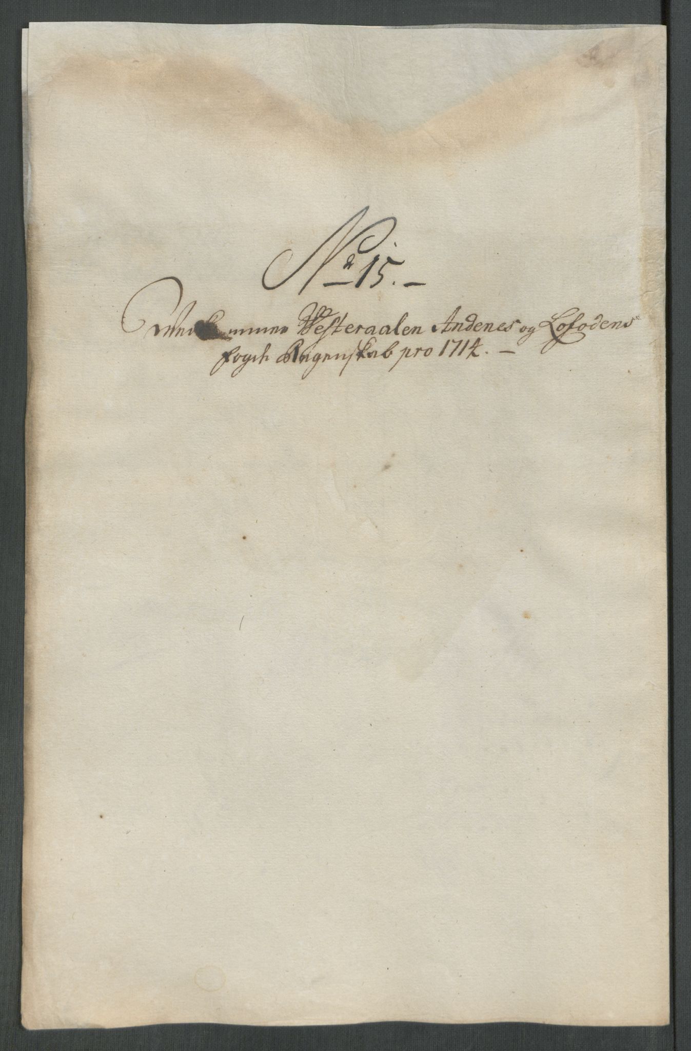 Rentekammeret inntil 1814, Reviderte regnskaper, Fogderegnskap, AV/RA-EA-4092/R67/L4680: Fogderegnskap Vesterålen, Andenes og Lofoten, 1714, p. 112