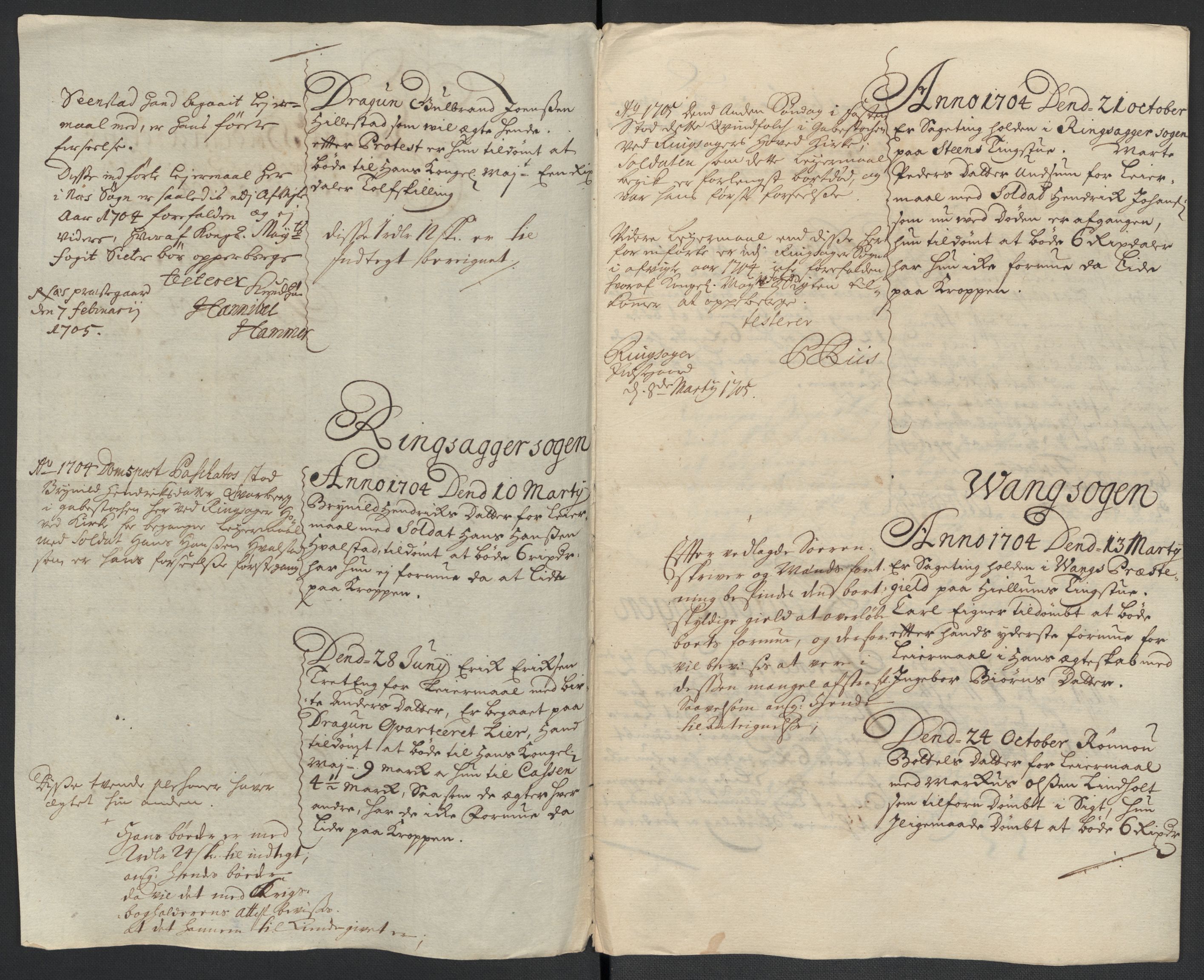 Rentekammeret inntil 1814, Reviderte regnskaper, Fogderegnskap, AV/RA-EA-4092/R16/L1041: Fogderegnskap Hedmark, 1703-1704, p. 269