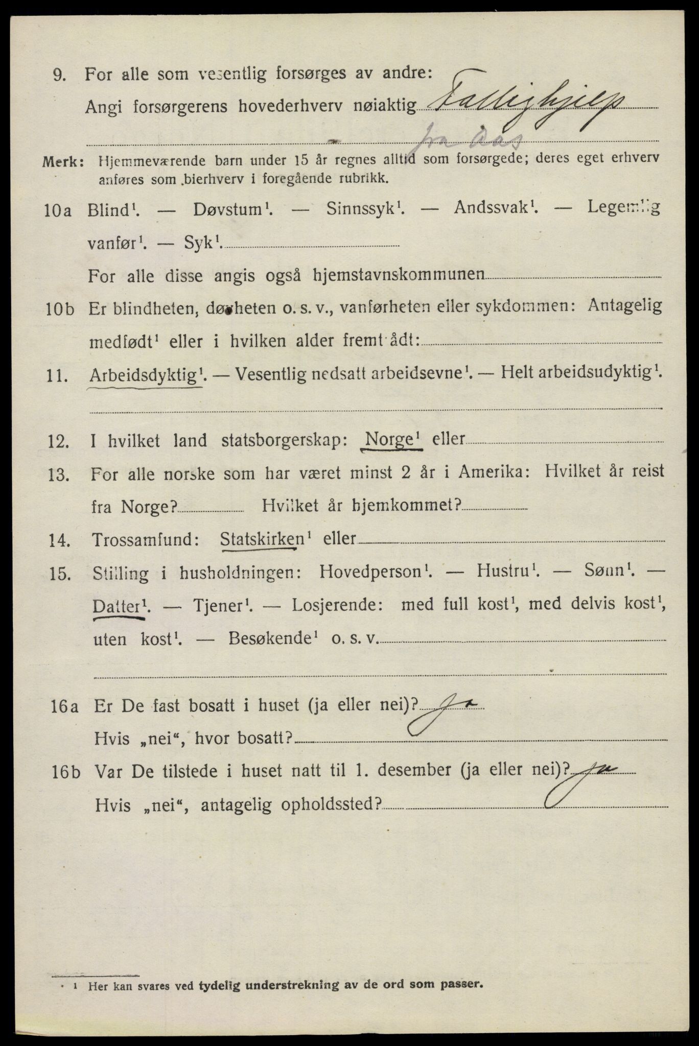 SAO, 1920 census for Moss land district, 1920, p. 8644