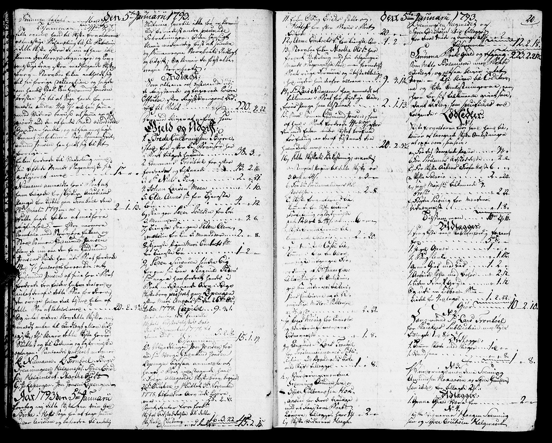 Solør og Odalen sorenskriveri, AV/SAH-TING-026/J/Ja/L0006: Skifteprotokoll, 1792-1796, p. 19b-20a