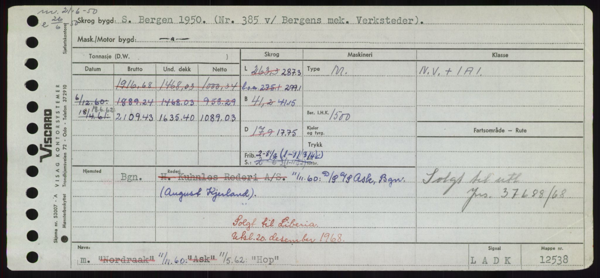 Sjøfartsdirektoratet med forløpere, Skipsmålingen, AV/RA-S-1627/H/Hd/L0017: Fartøy, Holi-Hå, p. 49