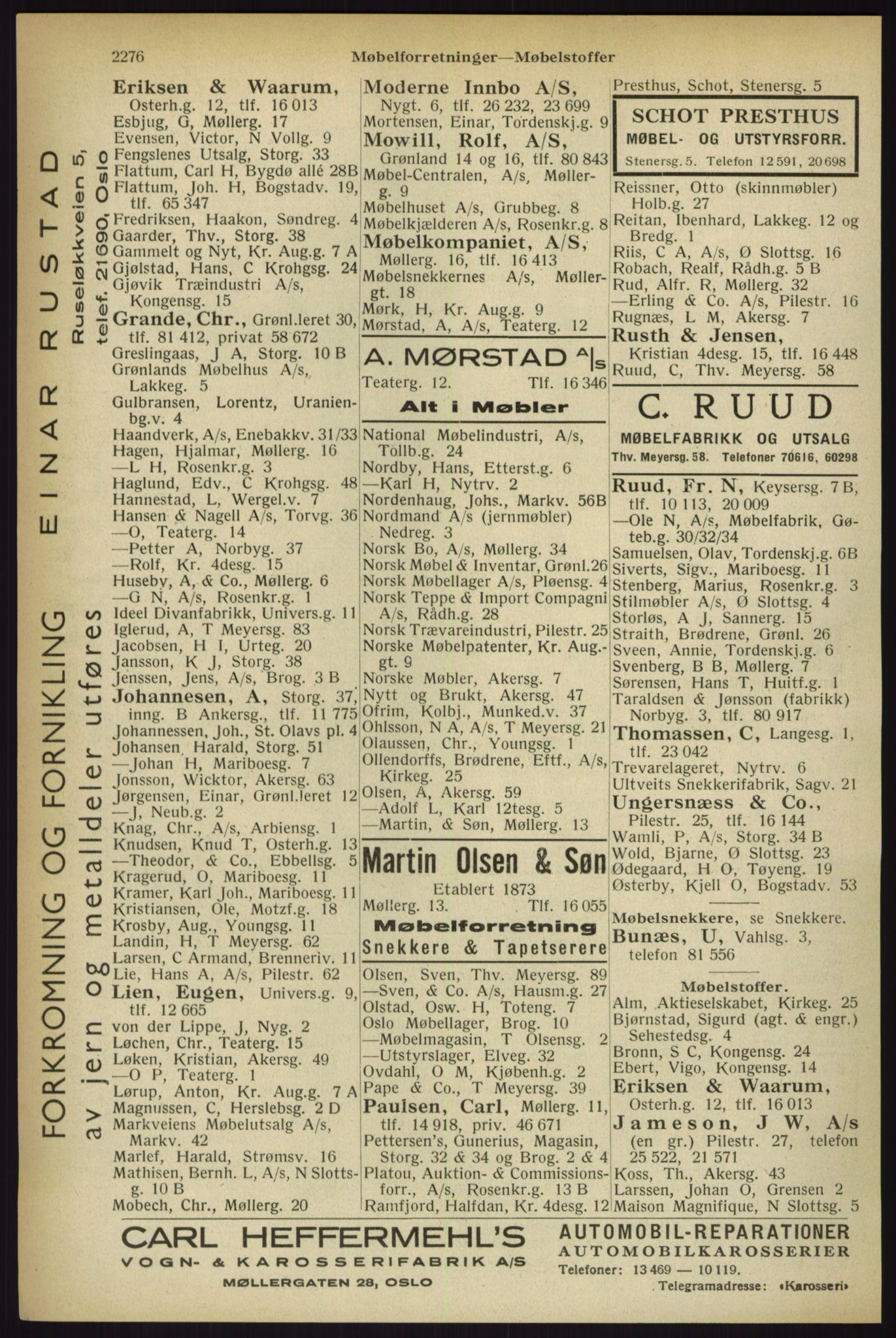Kristiania/Oslo adressebok, PUBL/-, 1933, p. 2276