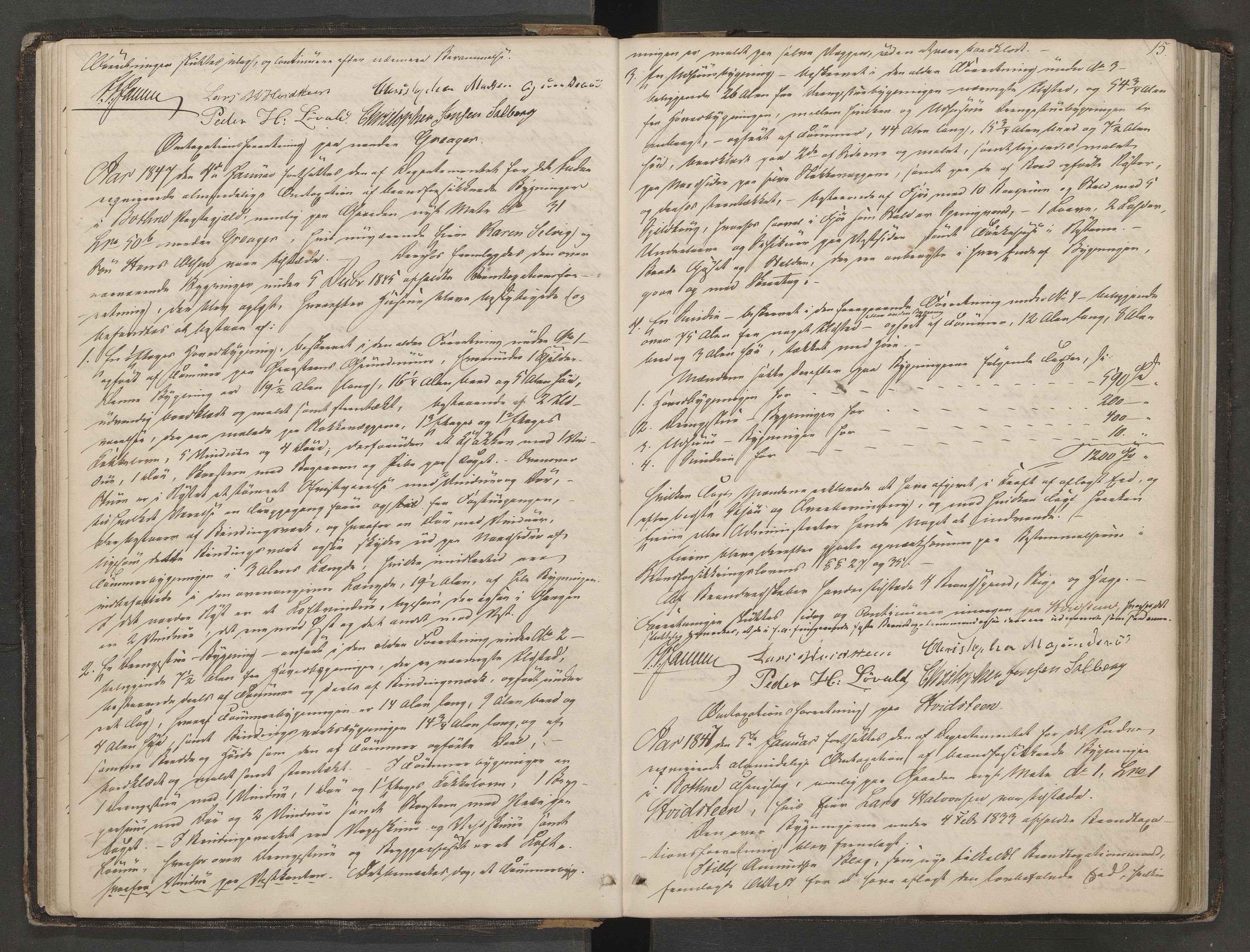Botne lensmannskontor, AV/SAKO-A-534/Y/Yf/Yfa/L0001: Branntakstprotokoll, 1846-1869