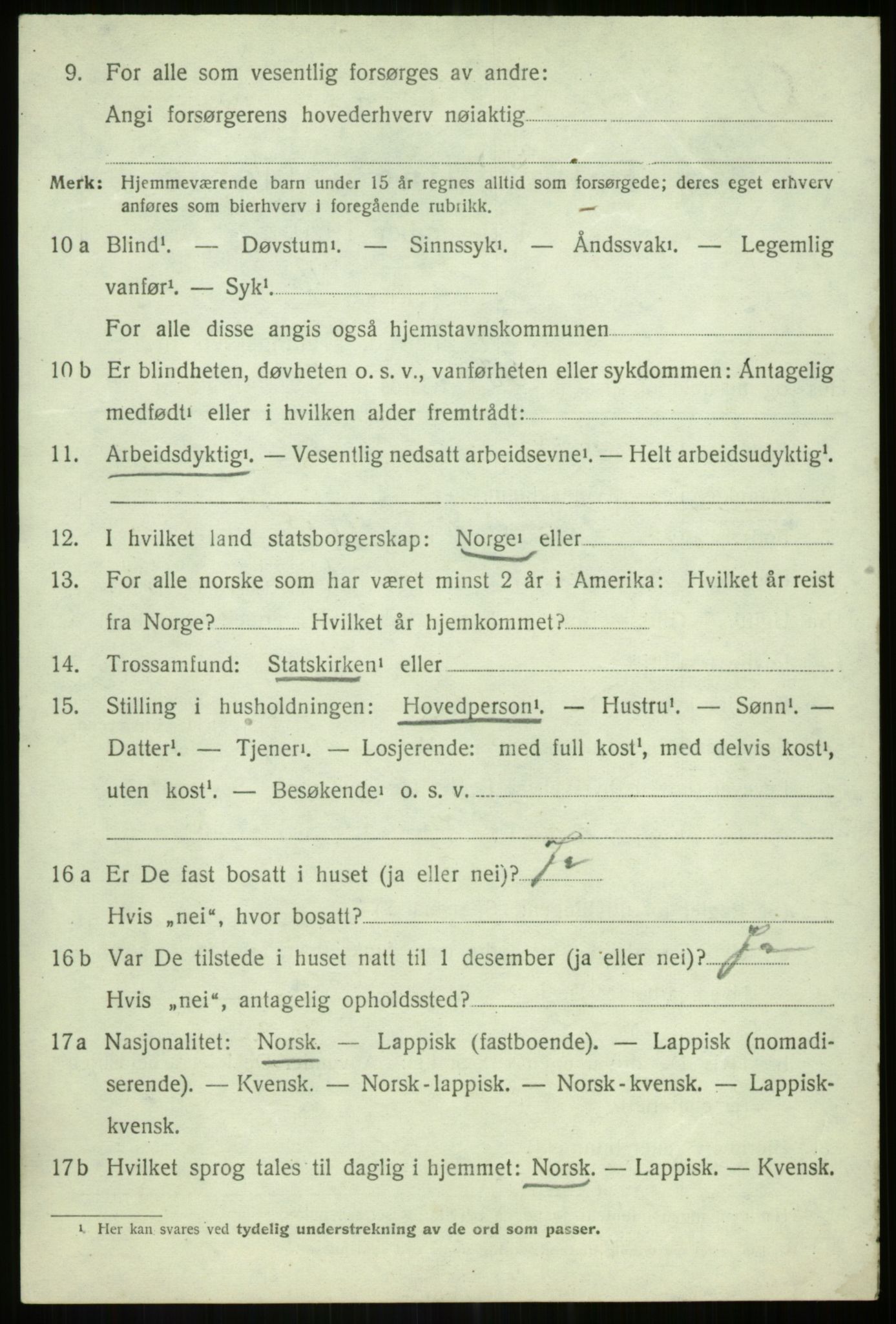 SATØ, 1920 census for Lenvik, 1920, p. 5627