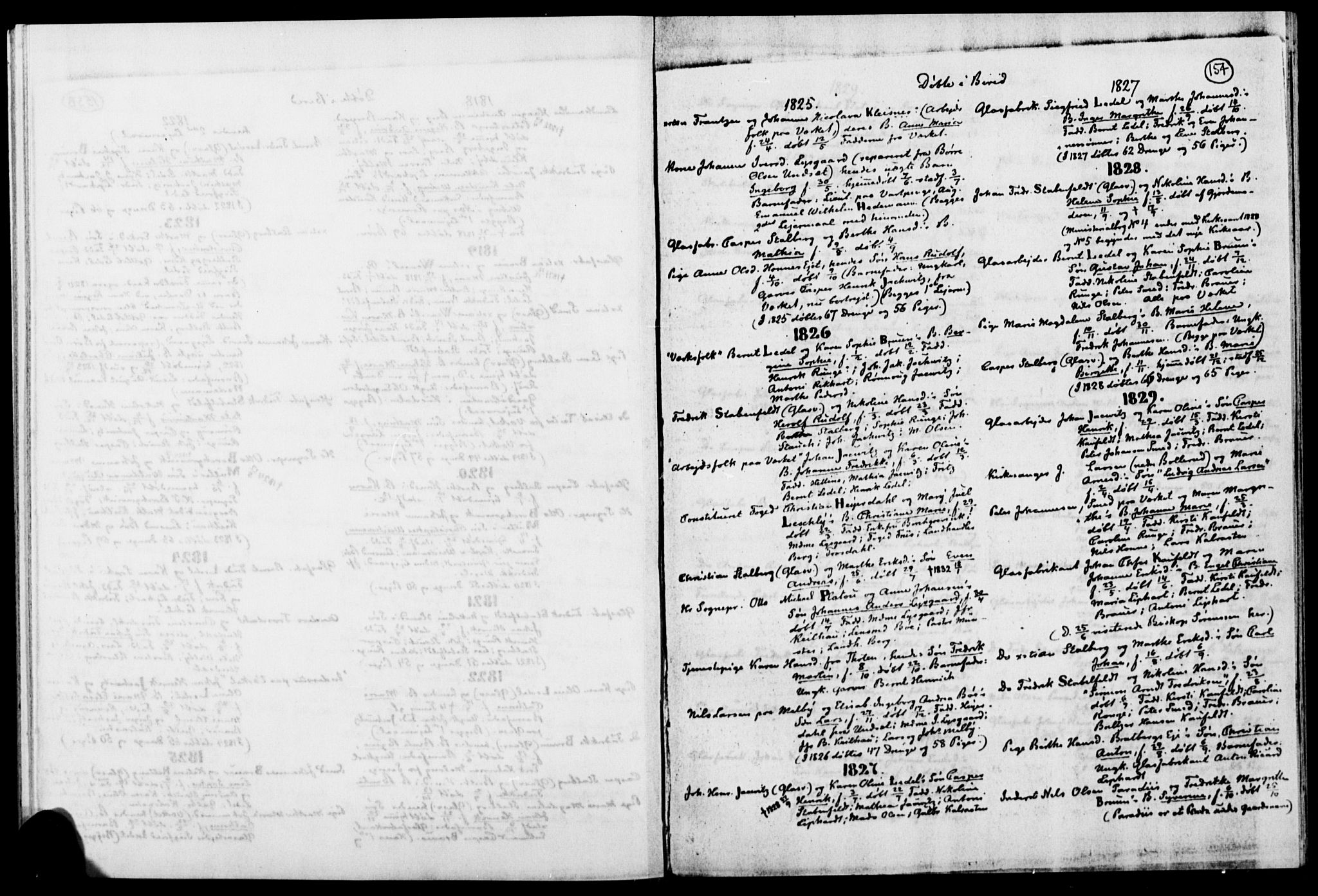 Lassens samlinger, RA/PA-0051/F/Fc: Parish register (official) no. L0081, 1730-1879, p. 154