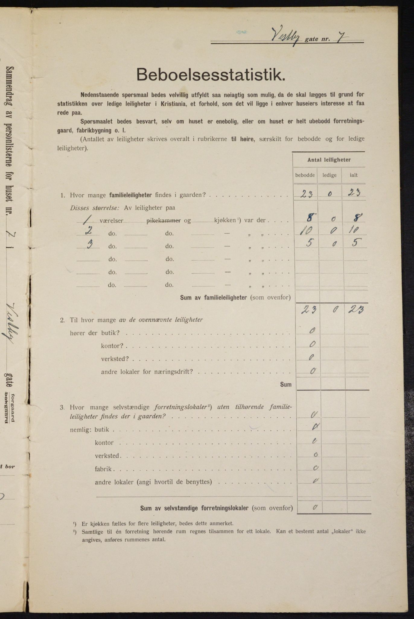 OBA, Municipal Census 1912 for Kristiania, 1912, p. 122262