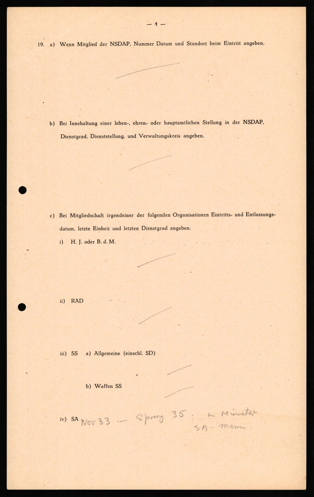 Forsvaret, Forsvarets overkommando II, AV/RA-RAFA-3915/D/Db/L0026: CI Questionaires. Tyske okkupasjonsstyrker i Norge. Tyskere., 1945-1946, p. 42