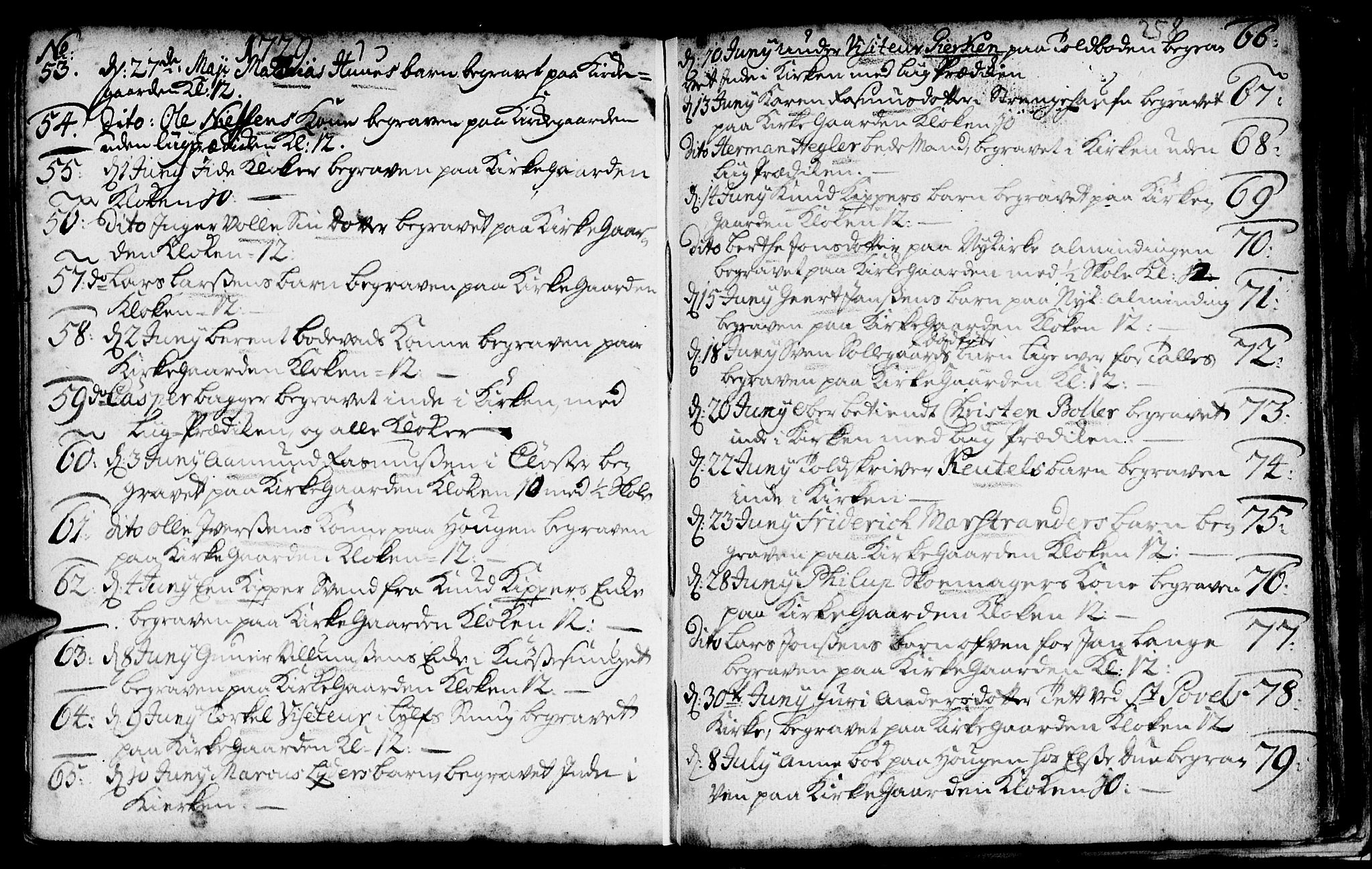 Nykirken Sokneprestembete, AV/SAB-A-77101/H/Haa/L0009: Parish register (official) no. A 9, 1689-1759, p. 258