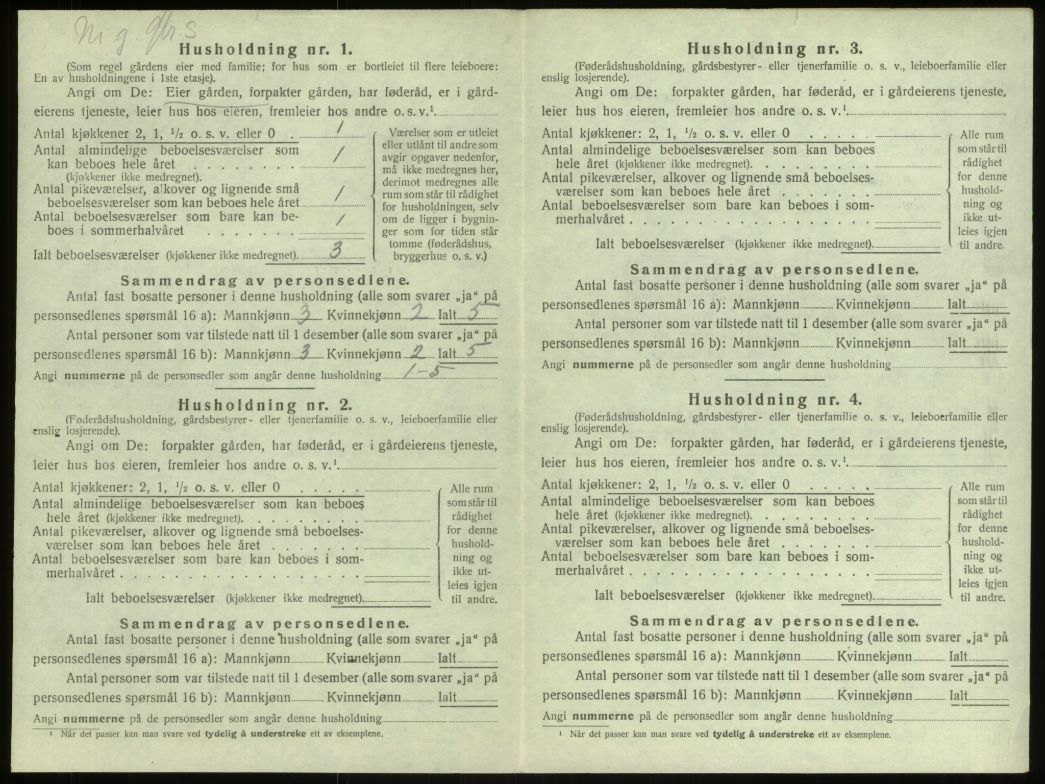 SAB, 1920 census for Manger, 1920, p. 1122