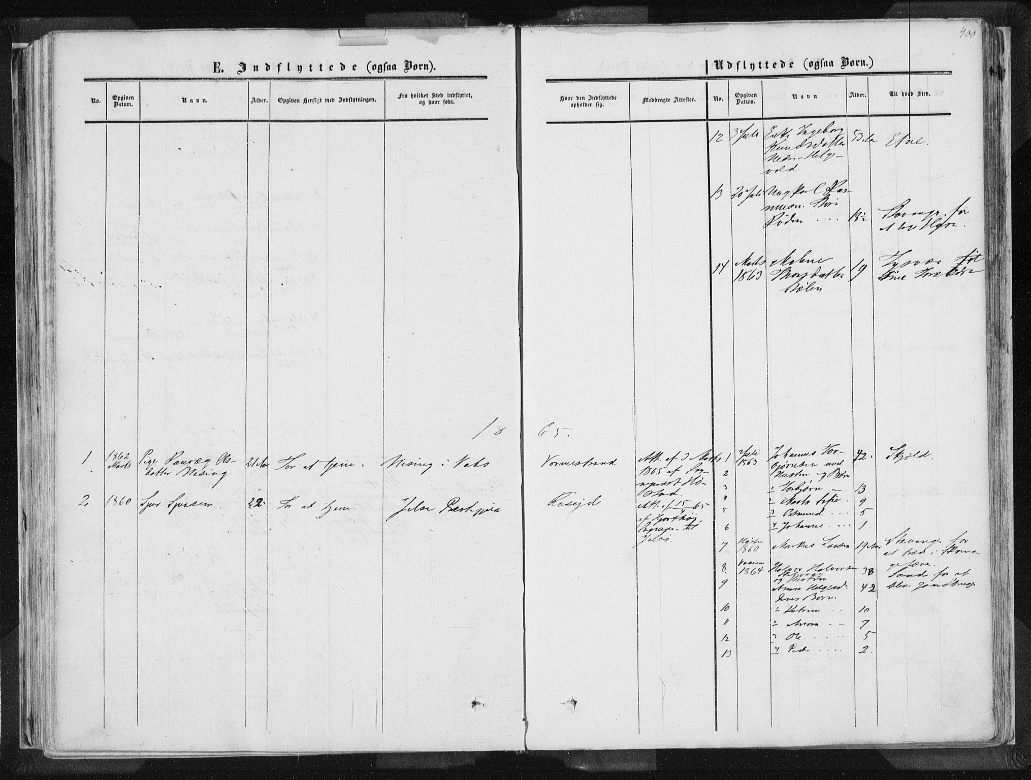 Vikedal sokneprestkontor, SAST/A-101840/01/IV: Parish register (official) no. A 6.2, 1851-1867, p. 400