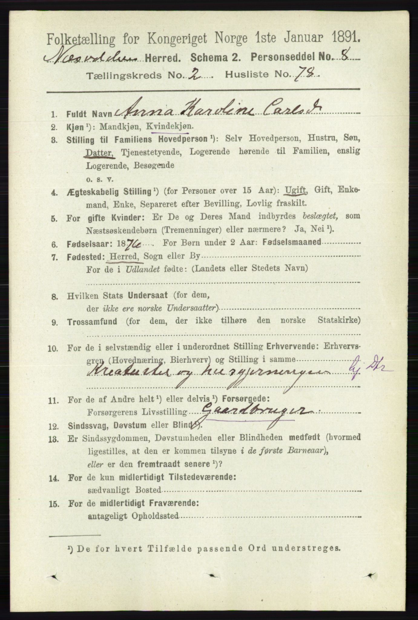 RA, 1891 census for 0216 Nesodden, 1891, p. 869