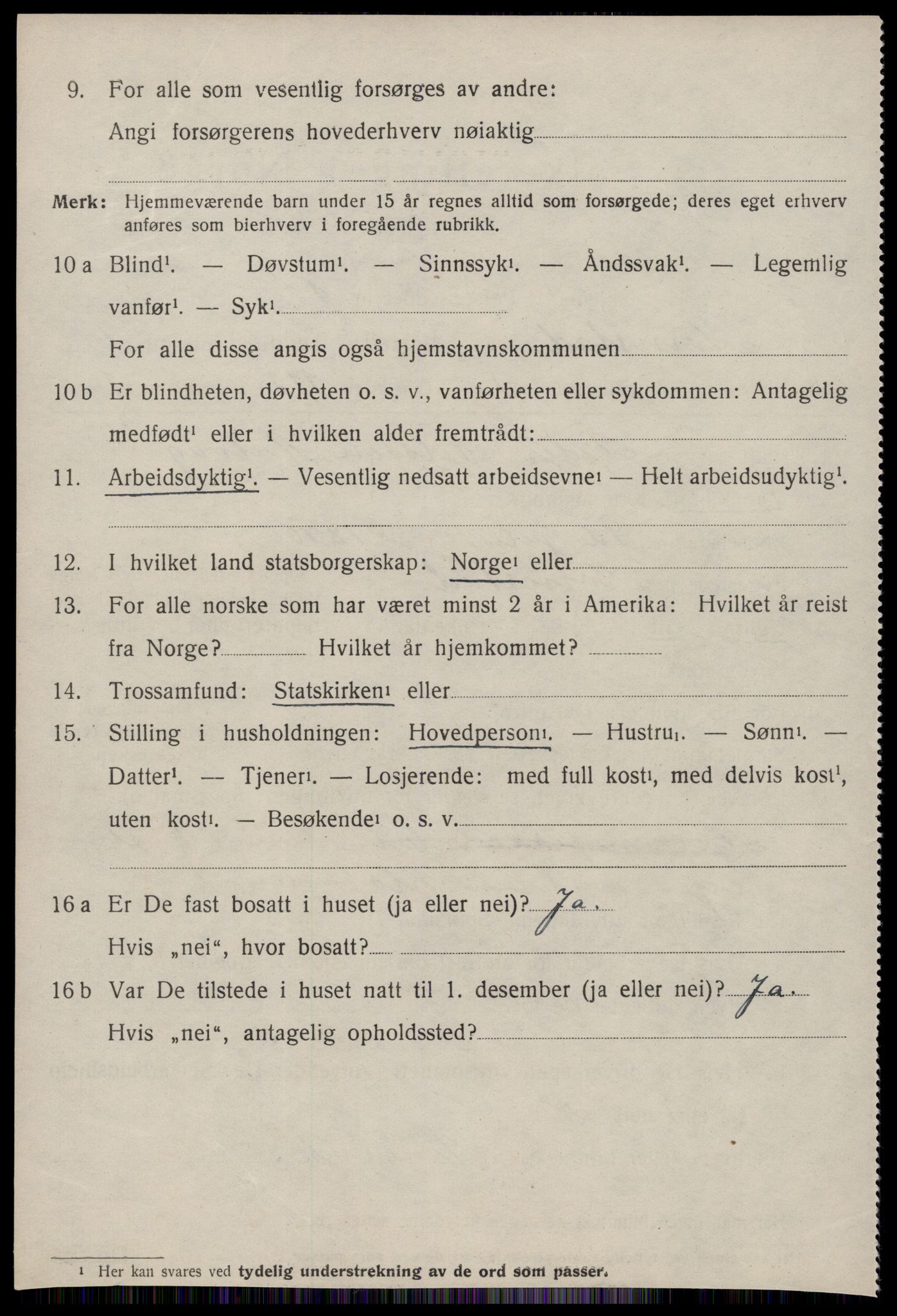 SAT, 1920 census for Kornstad, 1920, p. 3124