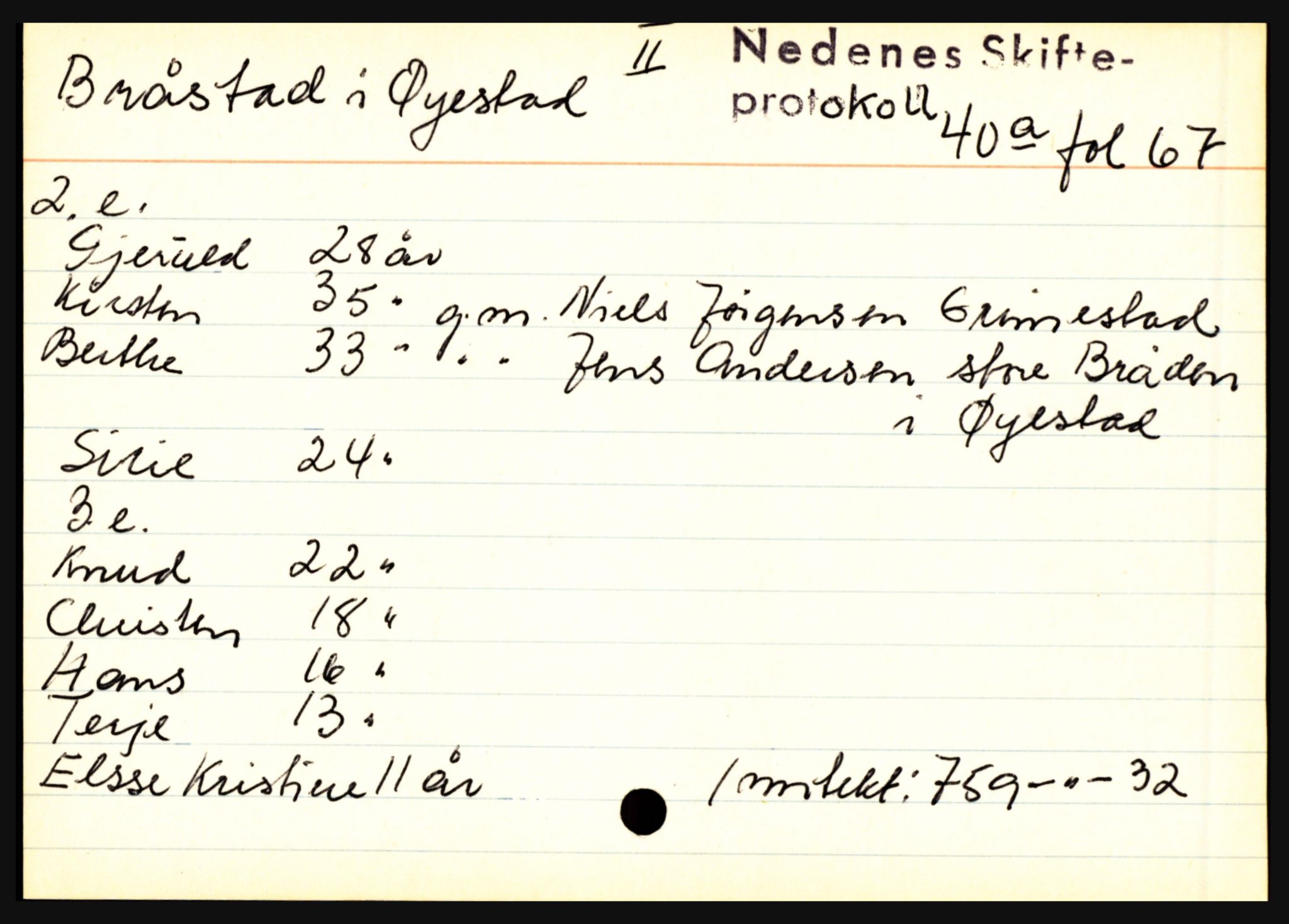 Nedenes sorenskriveri før 1824, AV/SAK-1221-0007/H, p. 4419