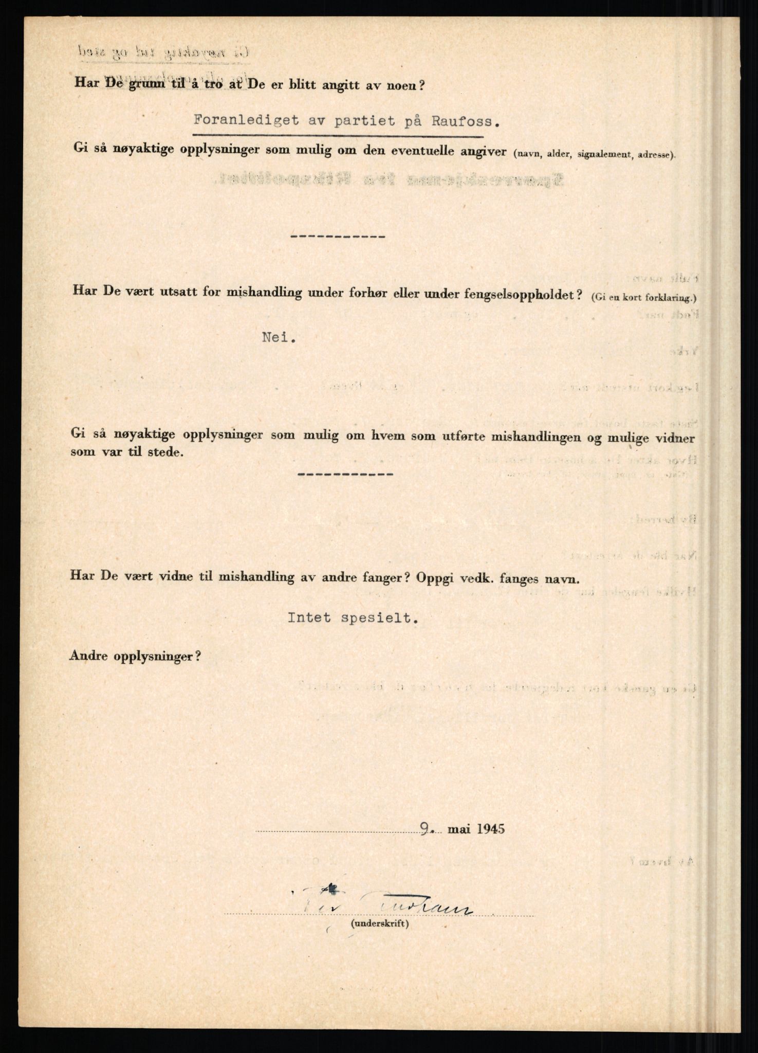 Rikspolitisjefen, AV/RA-S-1560/L/L0008: Jaffe, Bernhard - Karset, Helge Hafsahl, 1940-1945, p. 1094