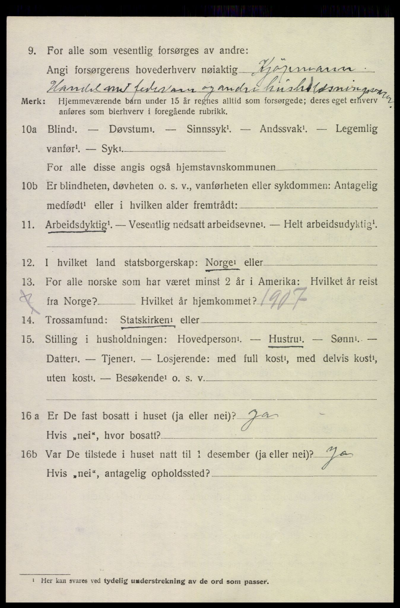 SAK, 1920 census for Øyestad, 1920, p. 5273