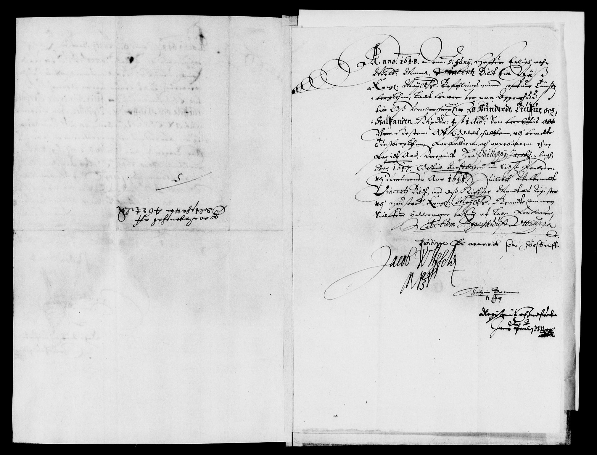 Rentekammeret inntil 1814, Reviderte regnskaper, Lensregnskaper, AV/RA-EA-5023/R/Rb/Rbo/L0028: Tønsberg len, 1647-1649