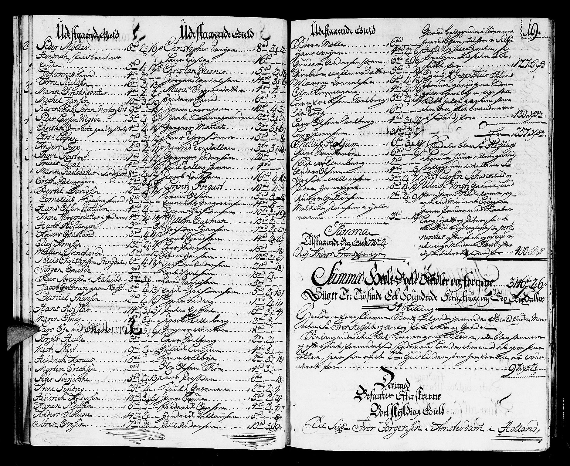 Larvik byfogd, AV/SAKO-A-218/H/Hb/Hba/L0007: Skifteprotokoll, 1729-1736, p. 18b-19a