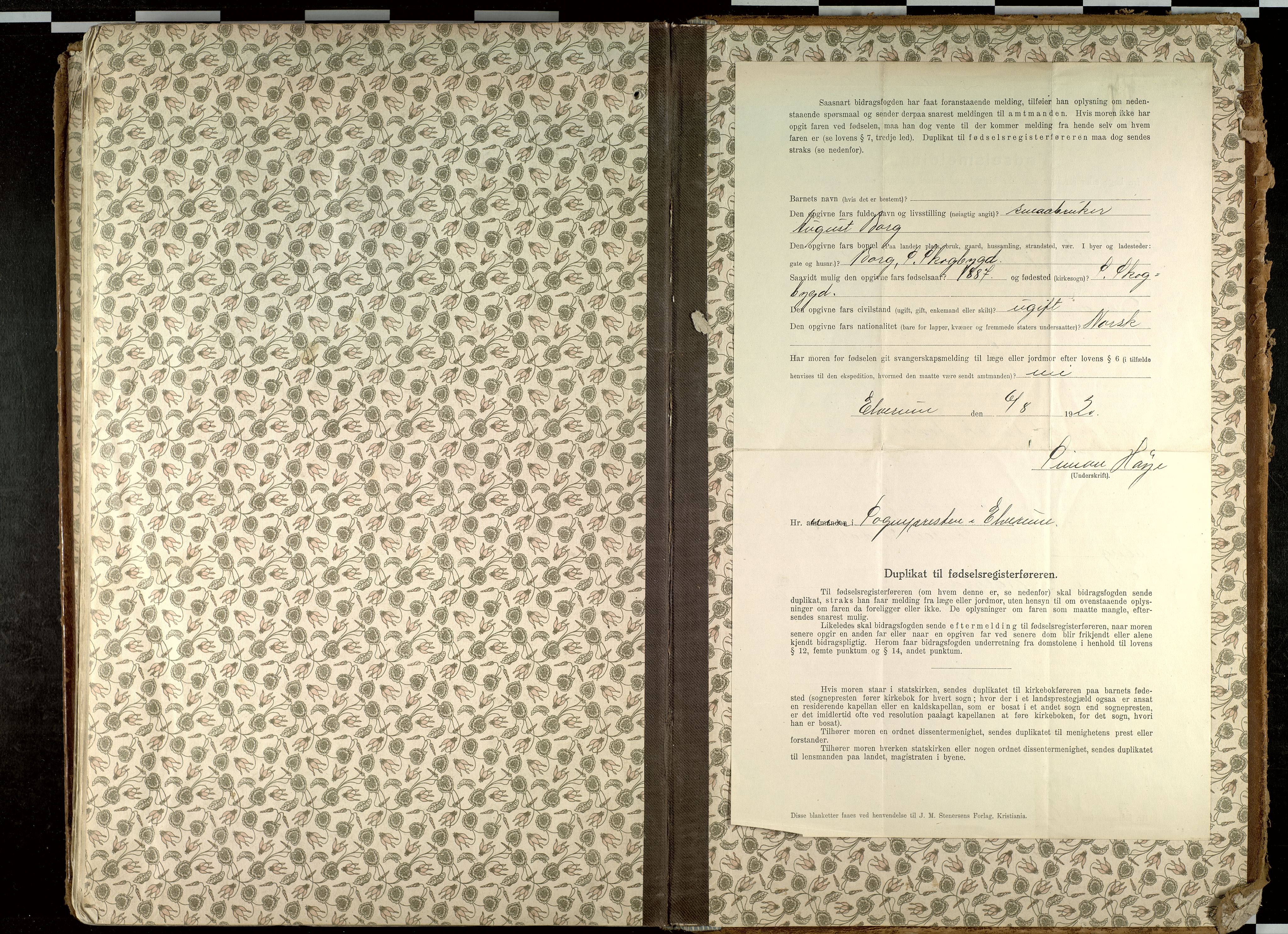 Elverum prestekontor, AV/SAH-PREST-044/H/Ha/Haa/L0020: Parish register (official) no. 20, 1909-1921