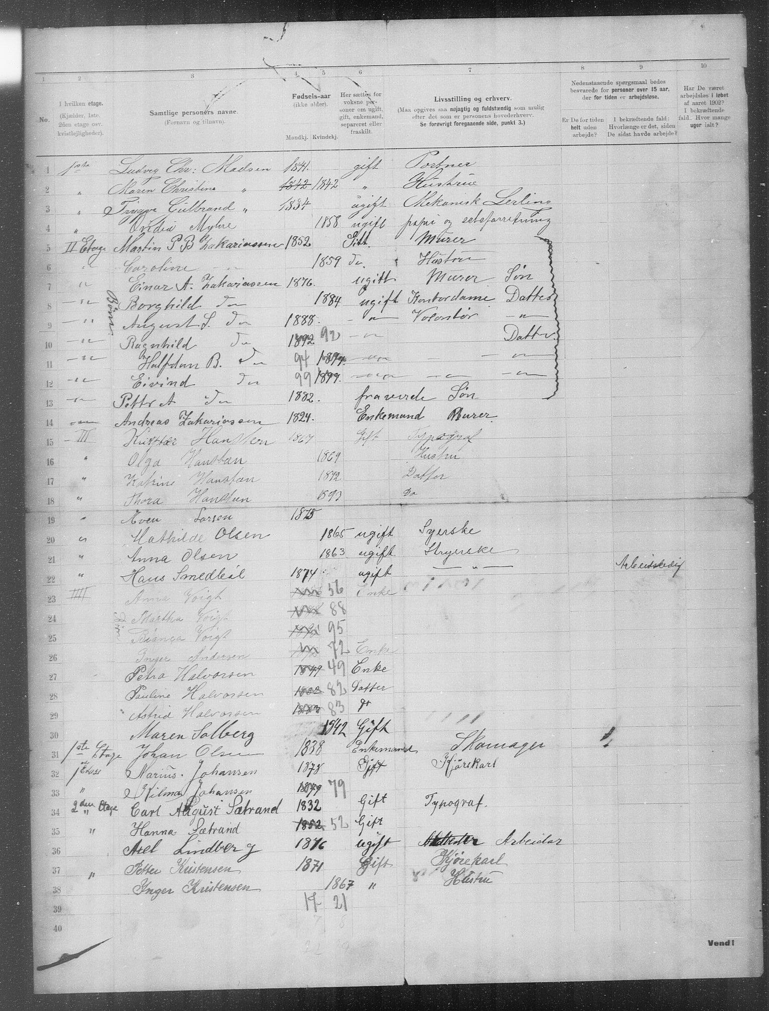 OBA, Municipal Census 1902 for Kristiania, 1902, p. 22606