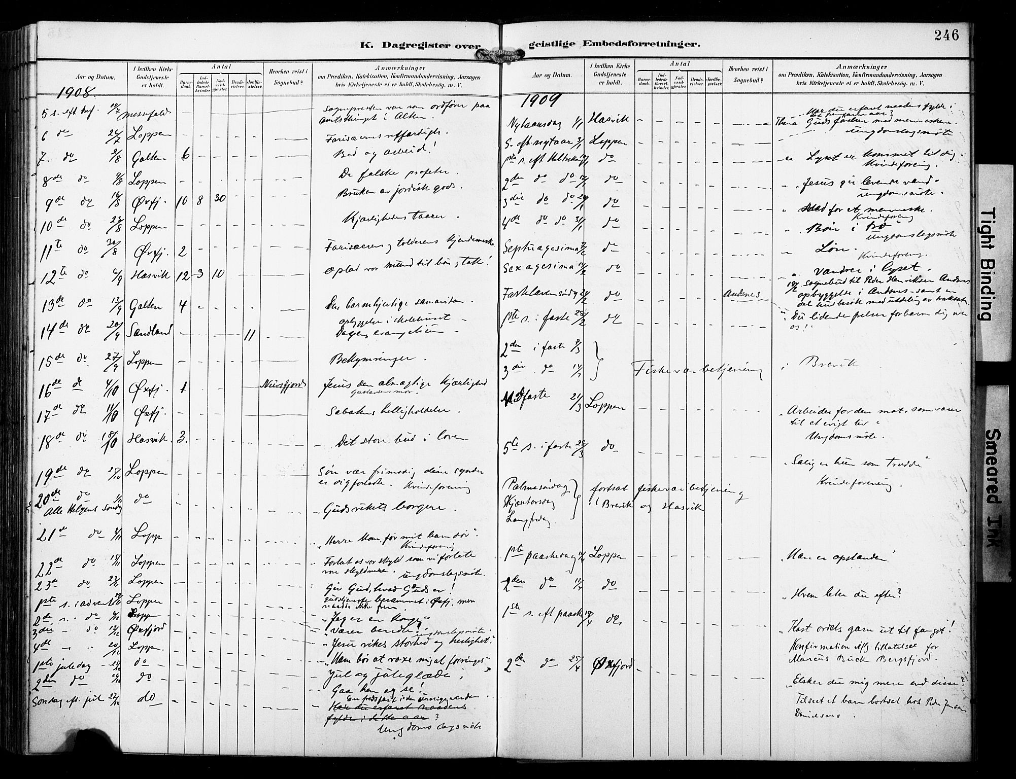 Loppa sokneprestkontor, SATØ/S-1339/H/Ha/L0009kirke: Parish register (official) no. 9, 1895-1909, p. 246