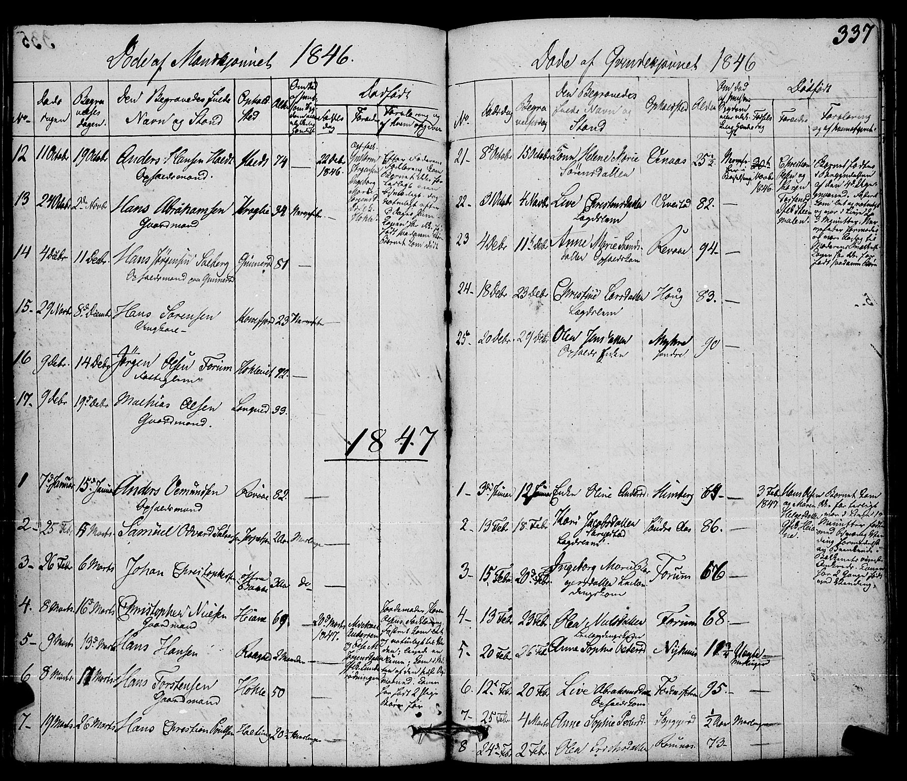 Ramnes kirkebøker, AV/SAKO-A-314/F/Fa/L0005: Parish register (official) no. I 5, 1841-1861, p. 336-337