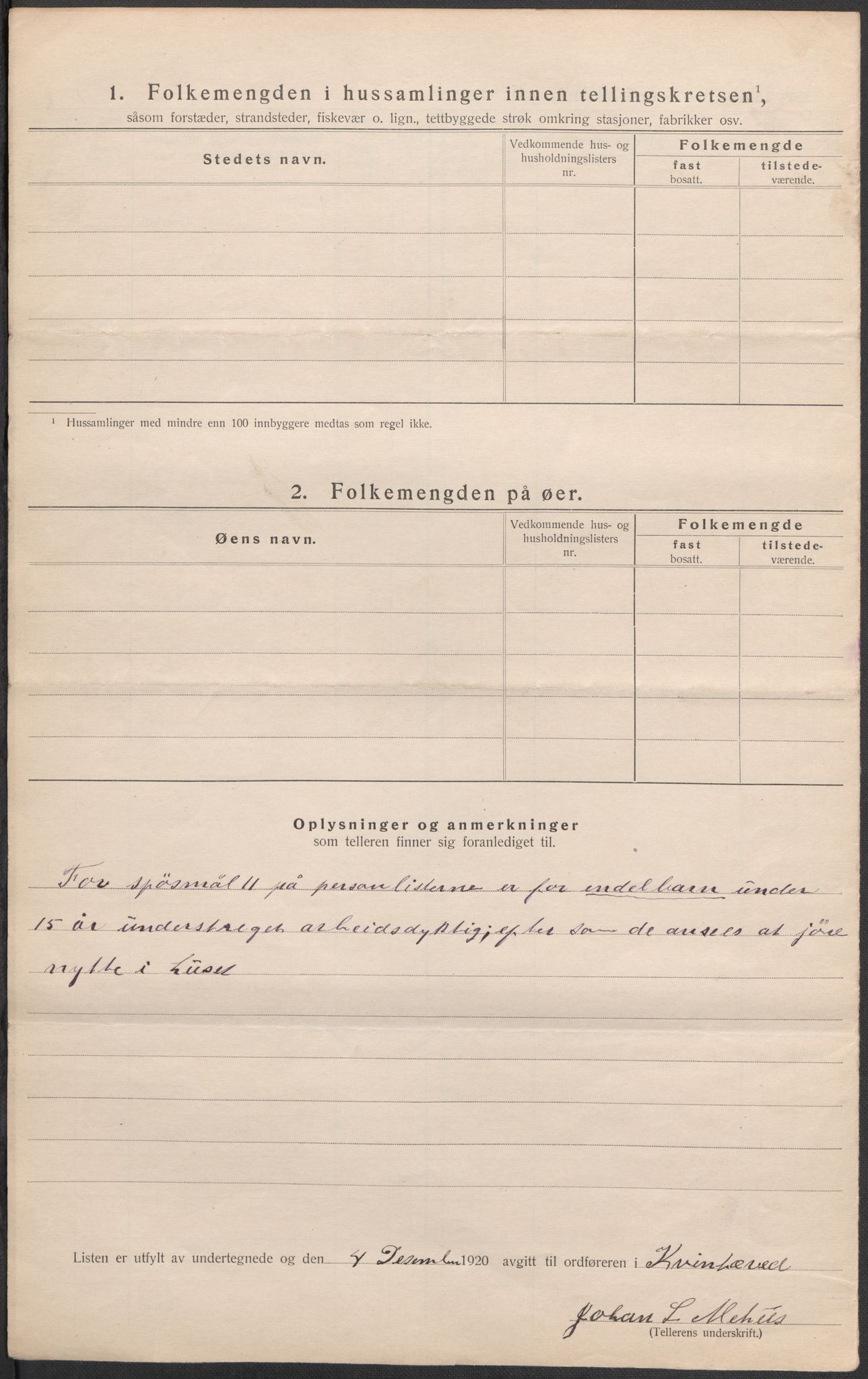 SAB, 1920 census for Kvinnherad, 1920, p. 21