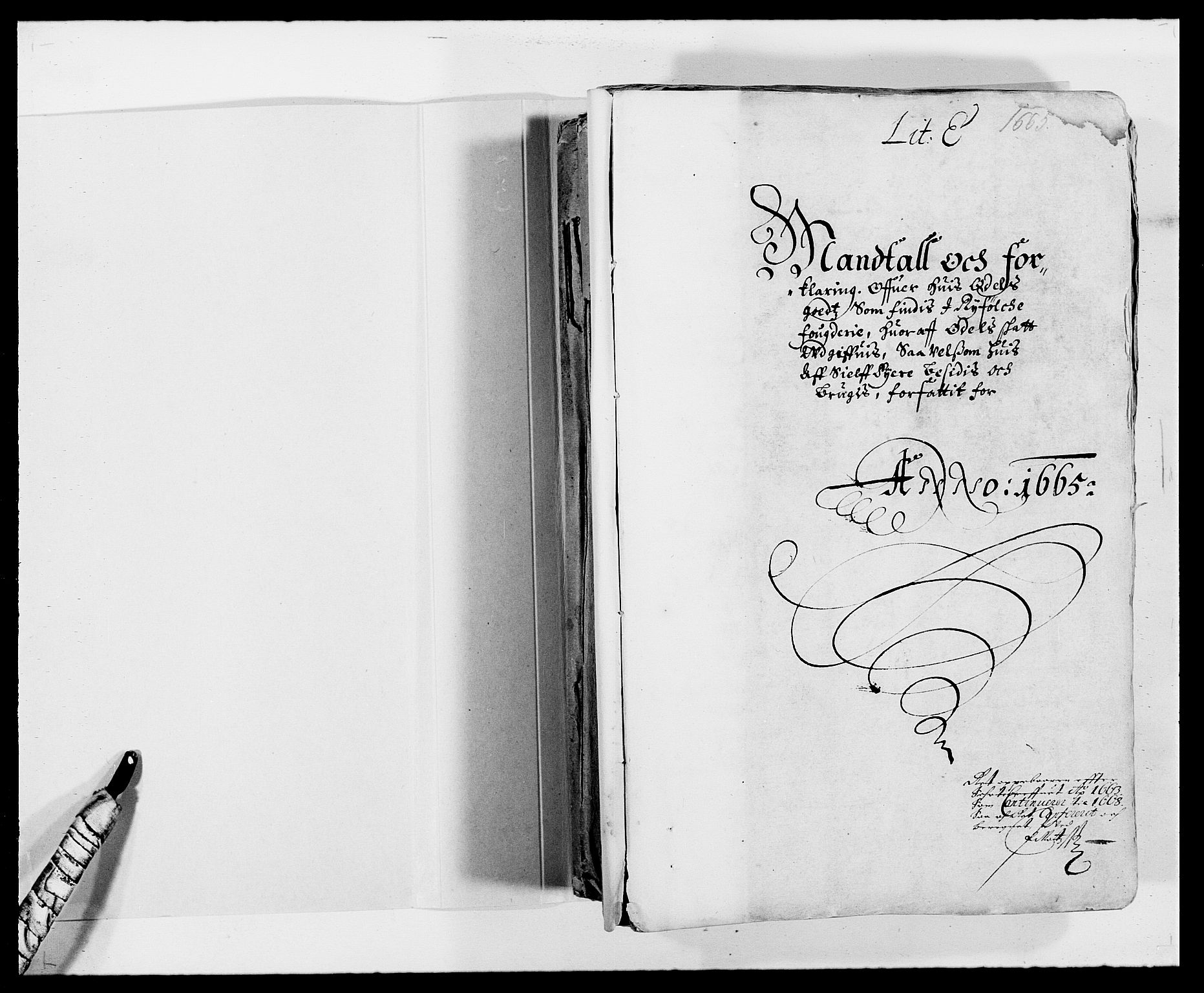 Rentekammeret inntil 1814, Reviderte regnskaper, Fogderegnskap, RA/EA-4092/R47/L2840: Fogderegnskap Ryfylke, 1665-1669, p. 2
