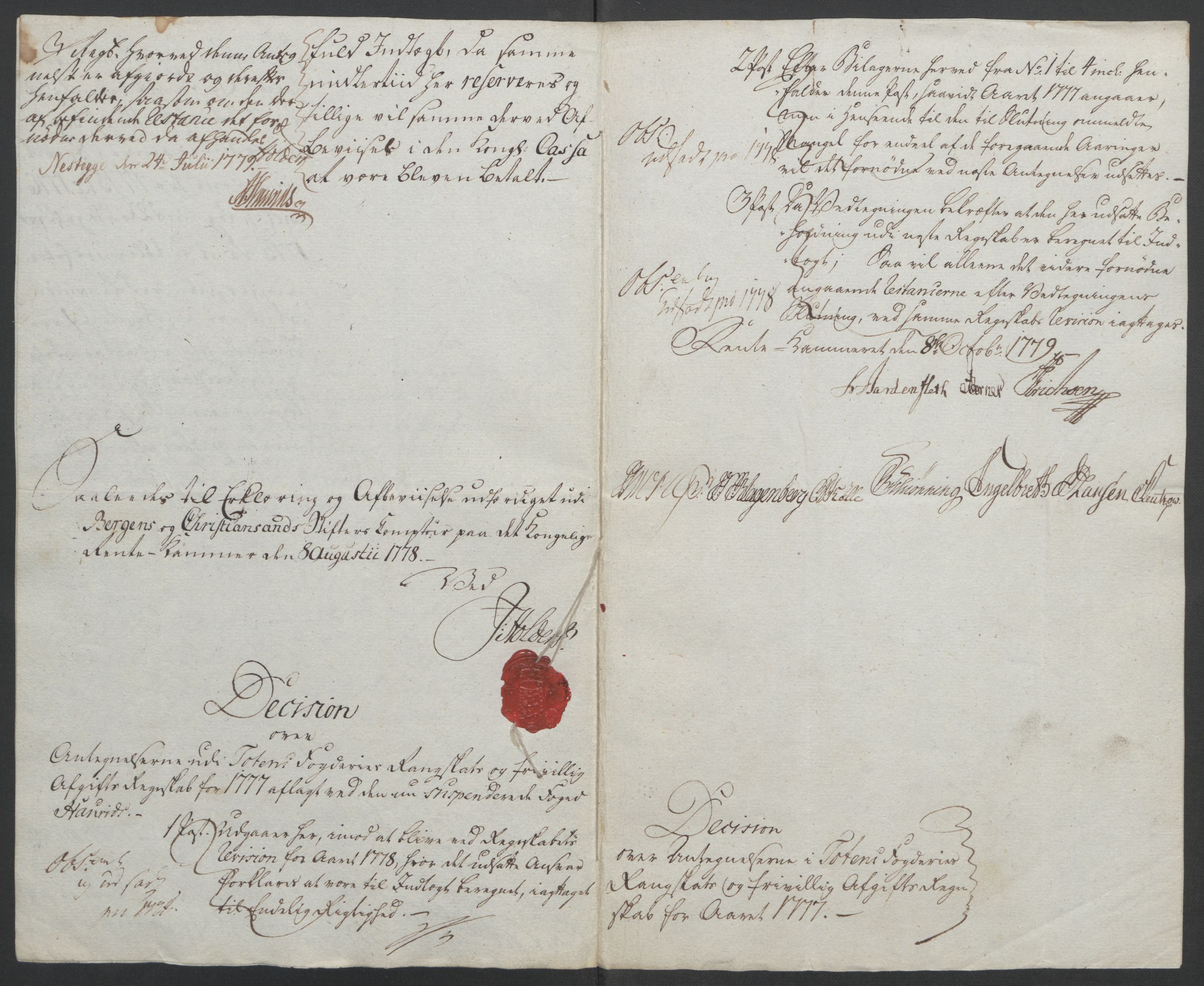 Rentekammeret inntil 1814, Reviderte regnskaper, Fogderegnskap, AV/RA-EA-4092/R19/L1399: Fogderegnskap Toten, Hadeland og Vardal, 1762-1783, p. 457