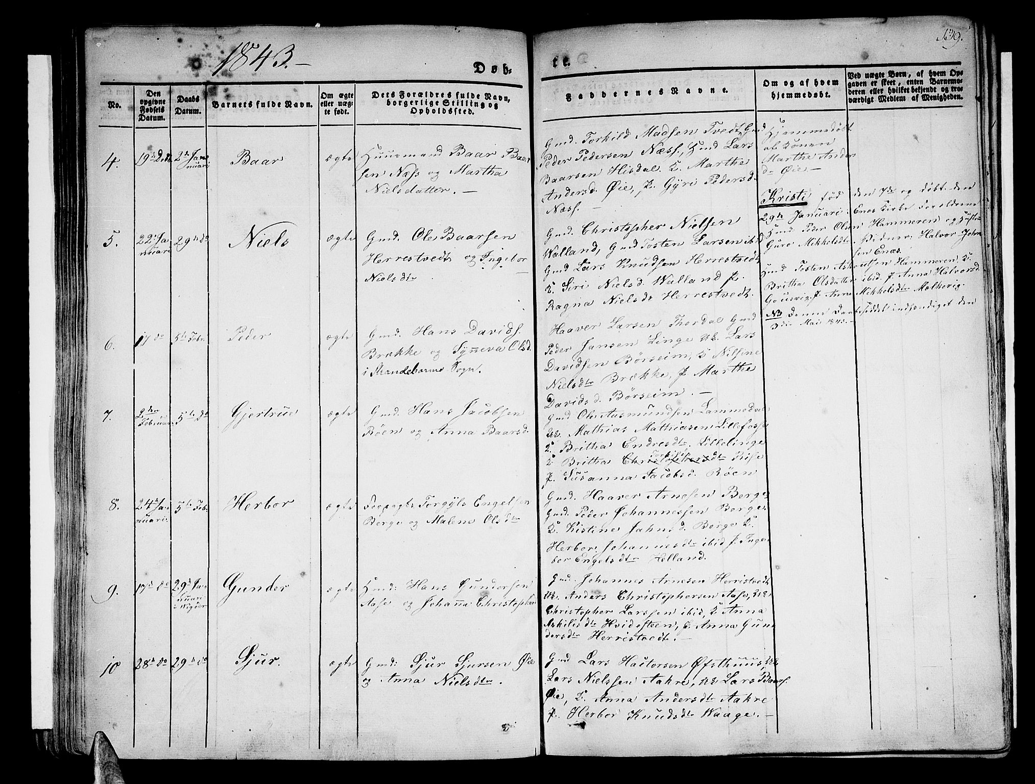 Strandebarm sokneprestembete, AV/SAB-A-78401/H/Haa: Parish register (official) no. A 6, 1826-1843, p. 139