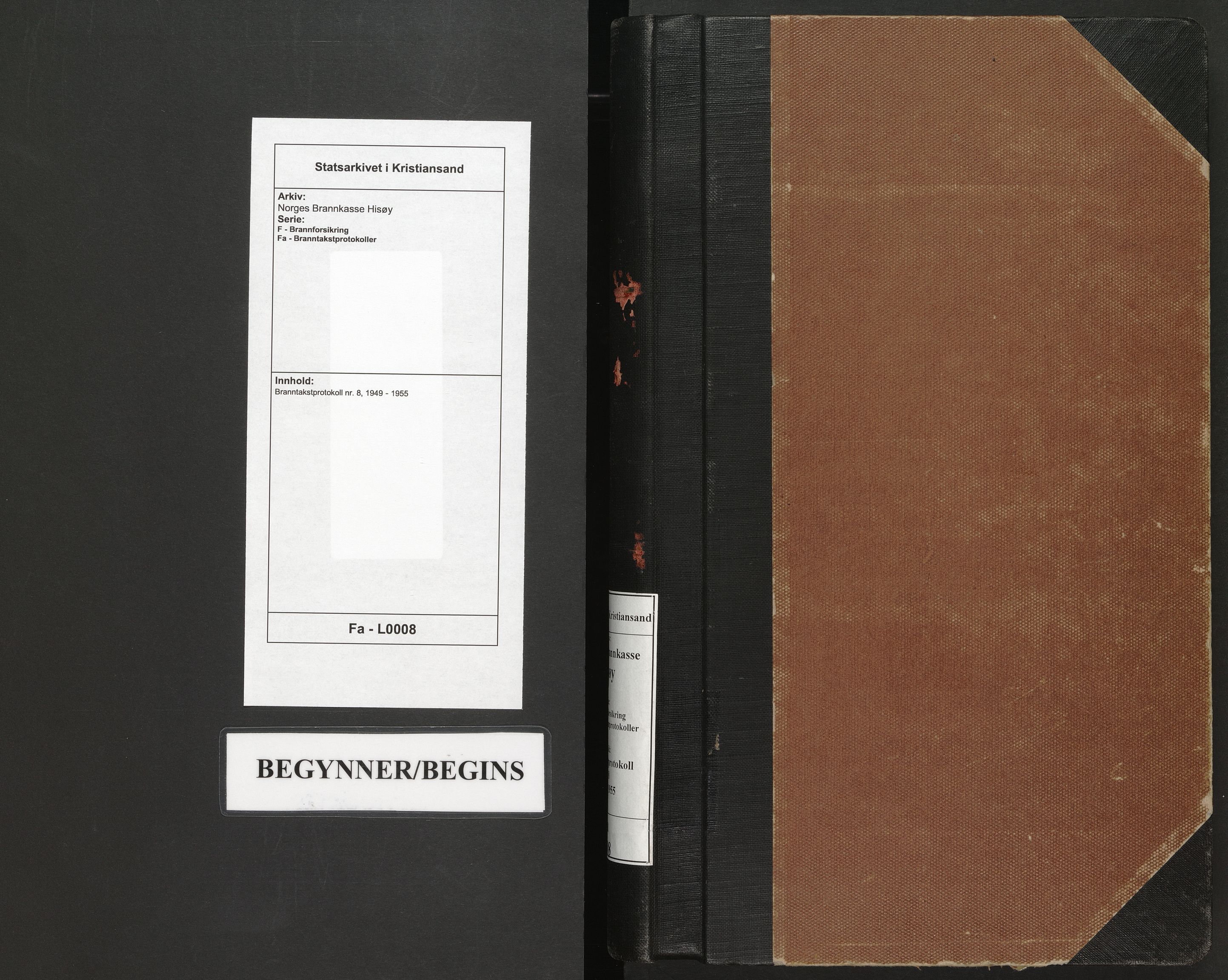 Norges Brannkasse Hisøy, AV/SAK-2241-0023/F/Fa/L0008: Branntakstprotokoll nr. 8, 1949-1955
