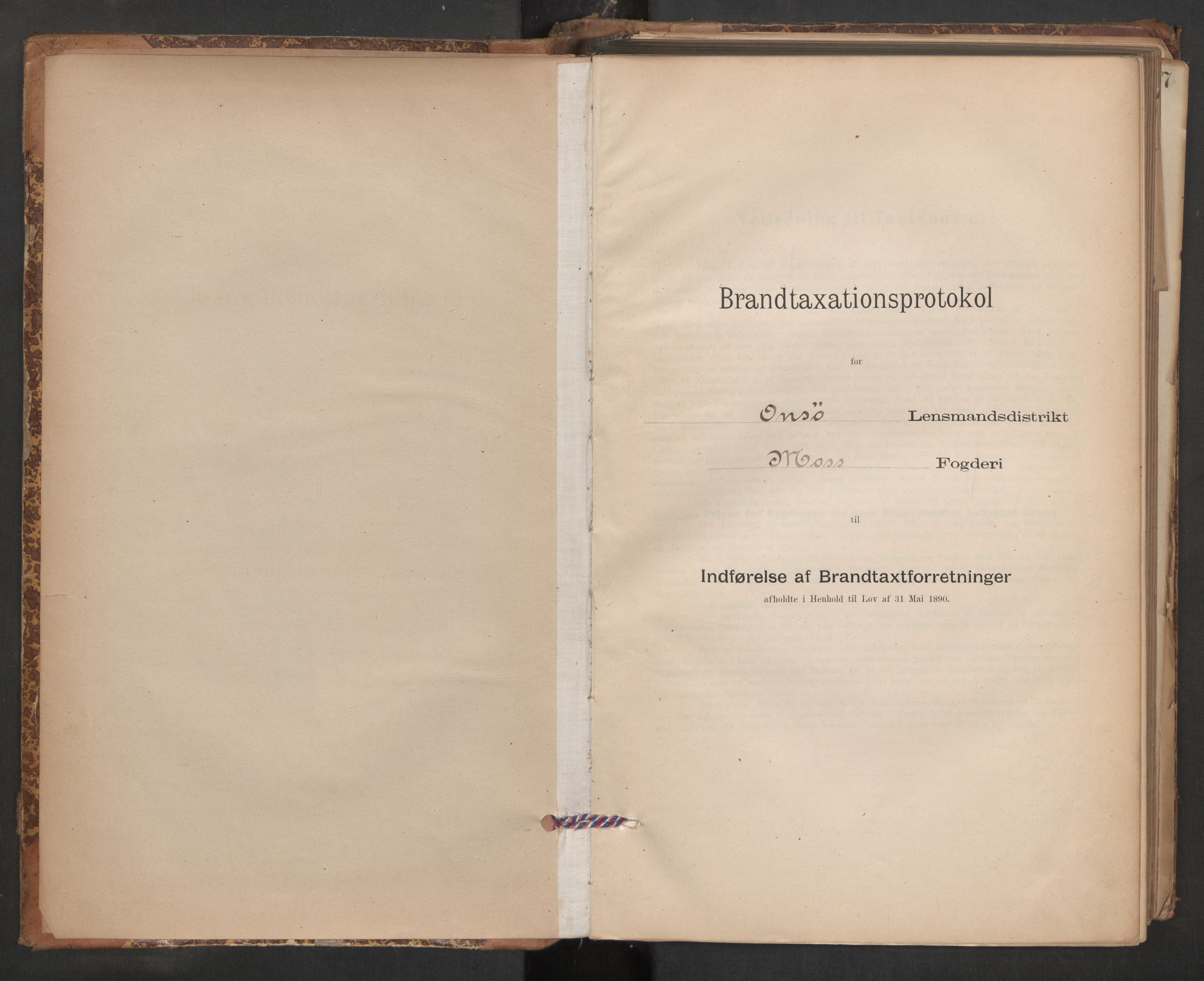 Norges brannkasse, branntakster Onsøy, AV/SAO-A-11074/F/Fb/L0001: Skjematakstprotokoll, 1895-1927