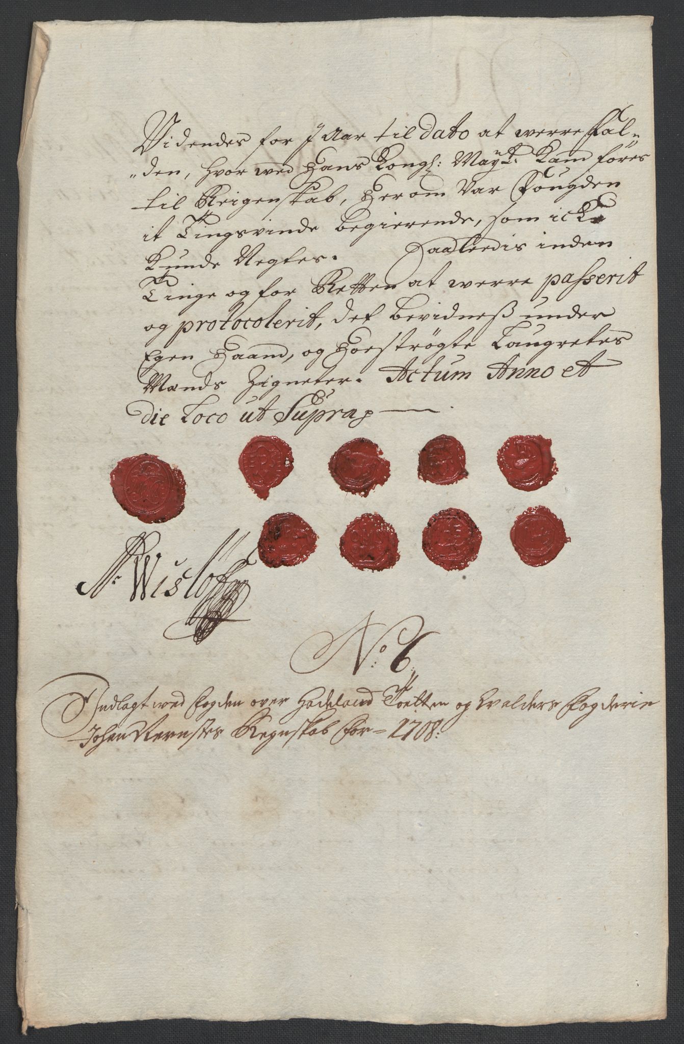 Rentekammeret inntil 1814, Reviderte regnskaper, Fogderegnskap, AV/RA-EA-4092/R18/L1305: Fogderegnskap Hadeland, Toten og Valdres, 1707-1708, p. 436