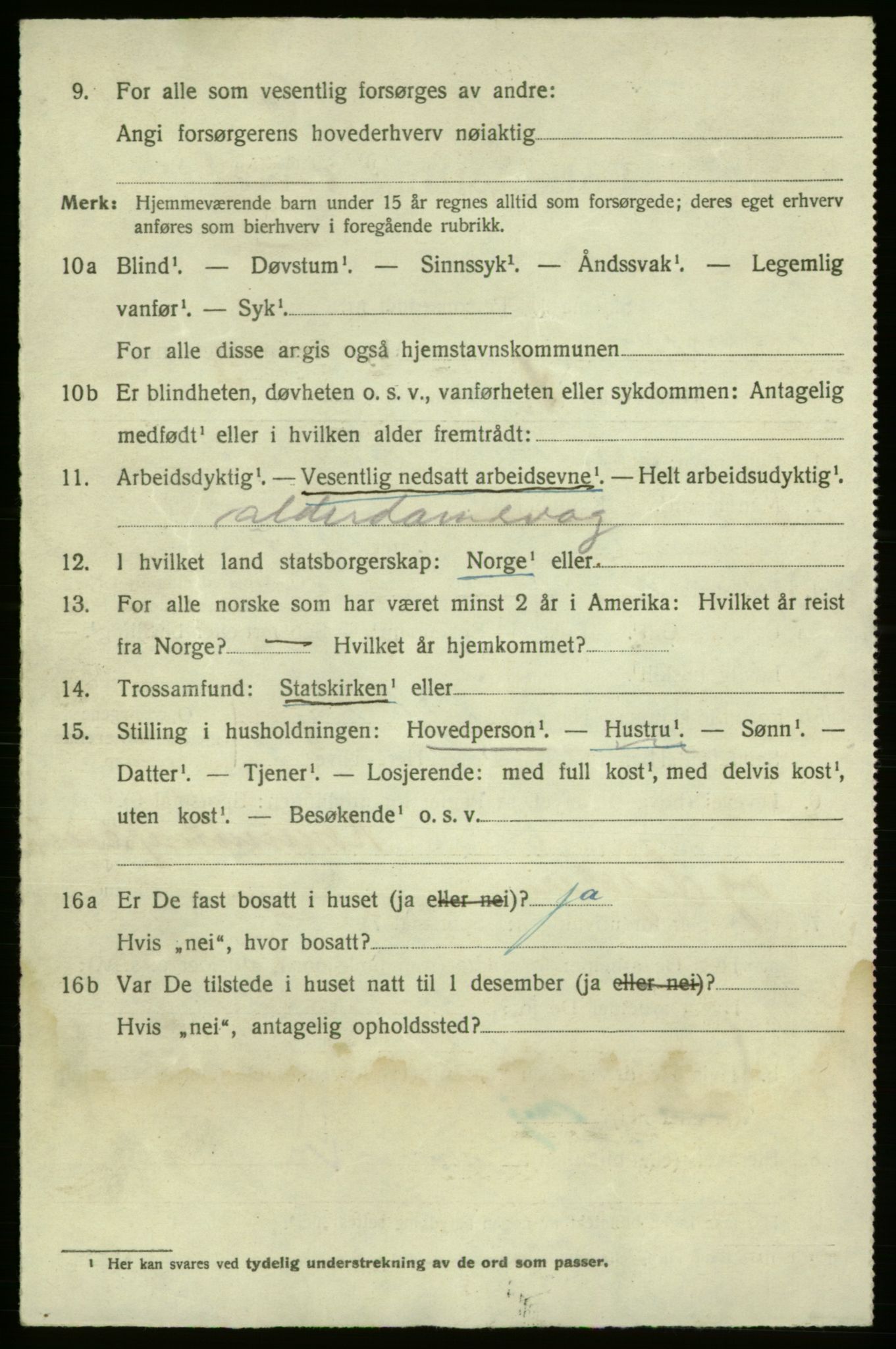 SAO, 1920 census for Fredrikshald, 1920, p. 23102