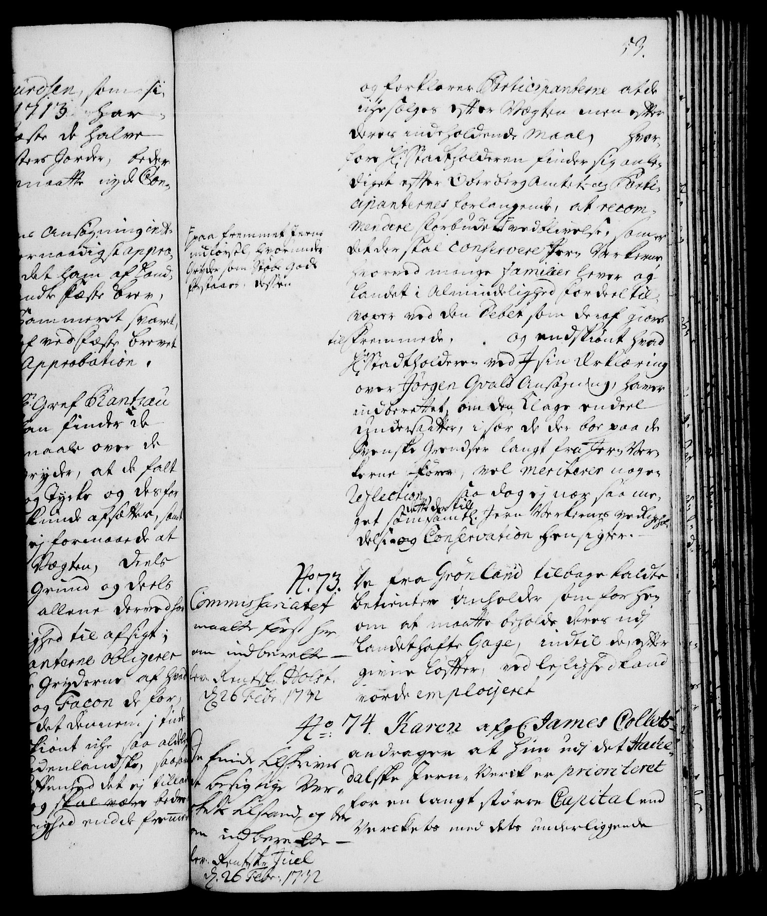 Rentekammeret, Kammerkanselliet, RA/EA-3111/G/Gh/Gha/L0014: Norsk ekstraktmemorialprotokoll. Merket RK 53.59, 1731-1732, p. 53