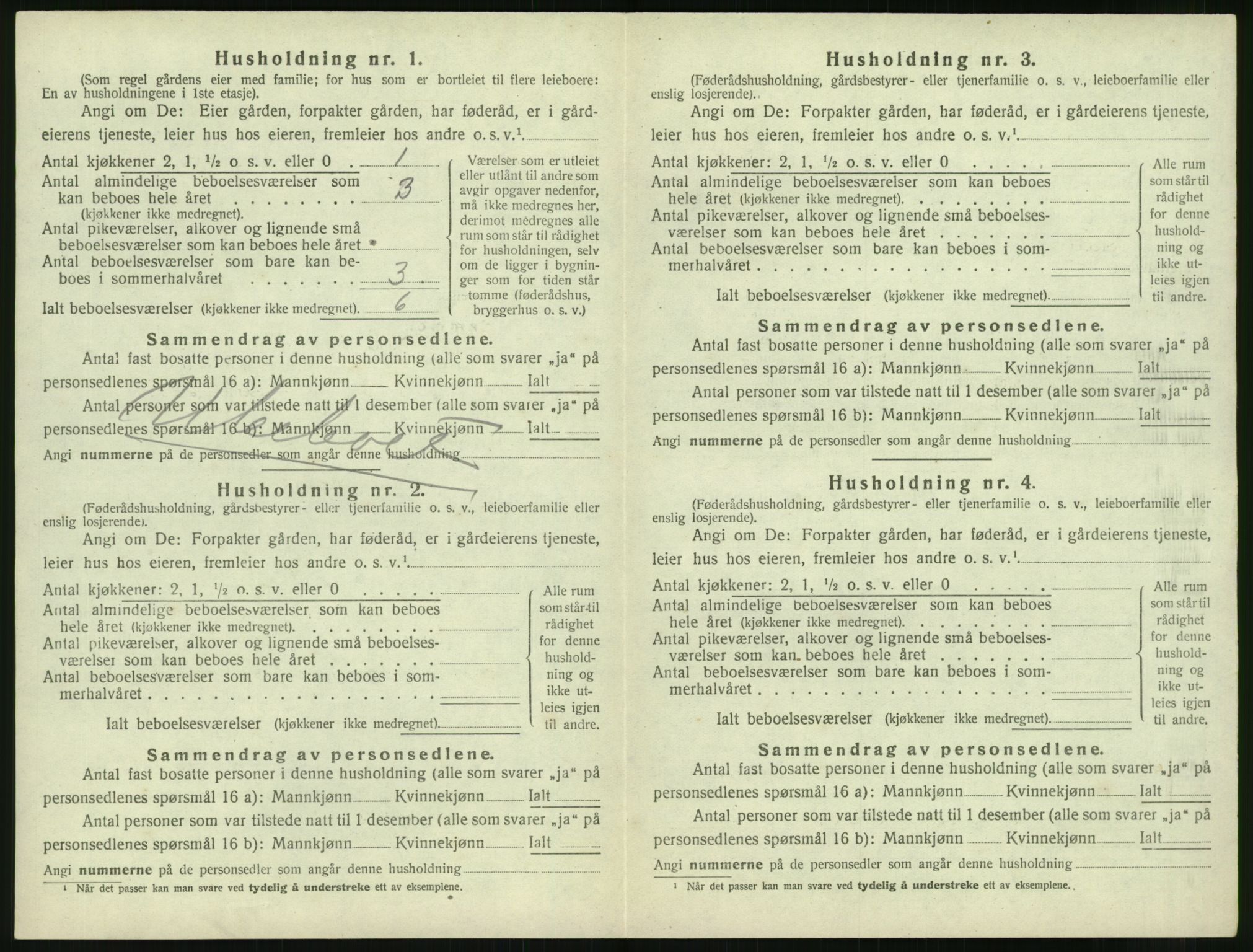 SAK, 1920 census for Fjære, 1920, p. 280