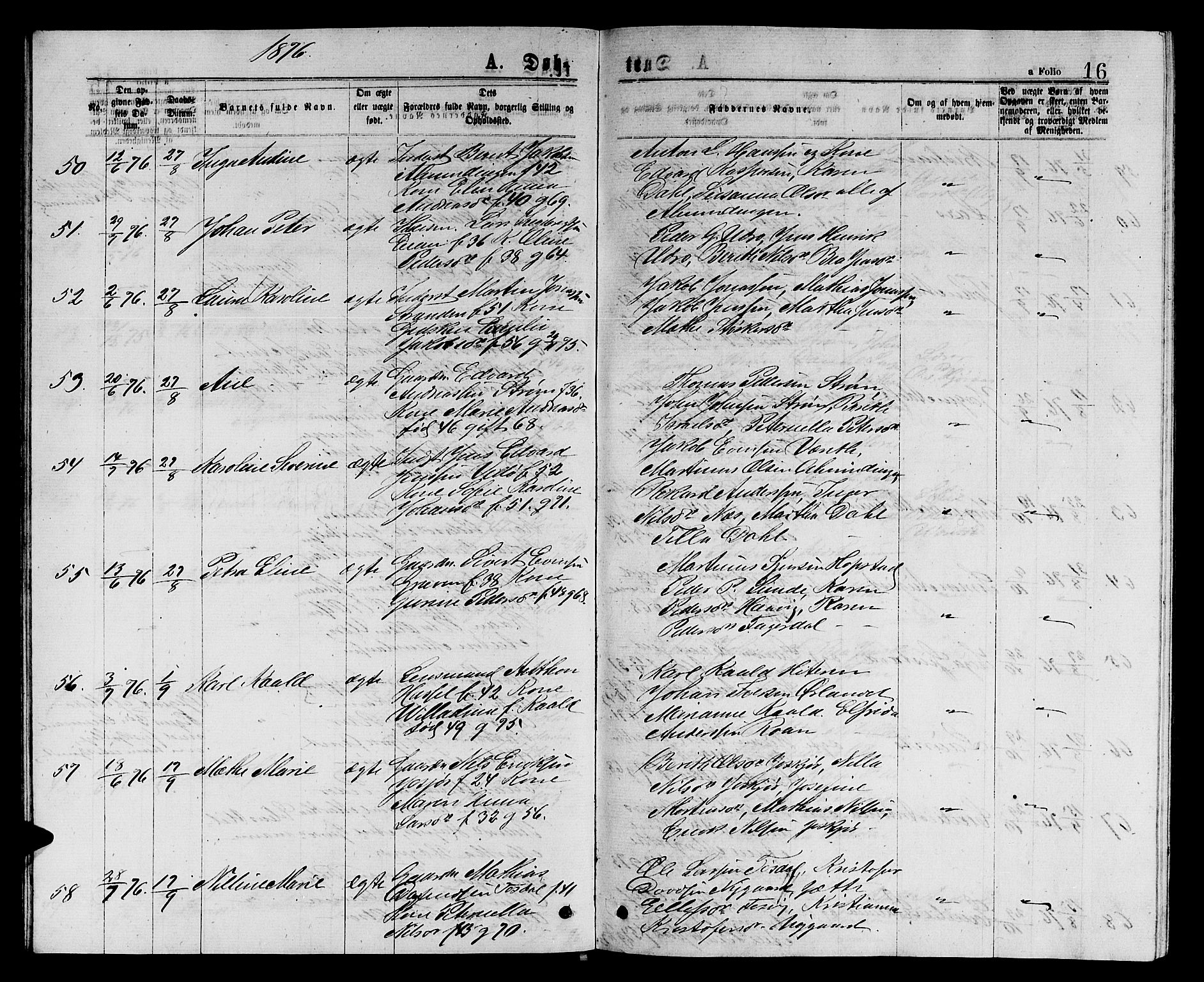 Ministerialprotokoller, klokkerbøker og fødselsregistre - Sør-Trøndelag, AV/SAT-A-1456/657/L0715: Parish register (copy) no. 657C02, 1873-1888, p. 16