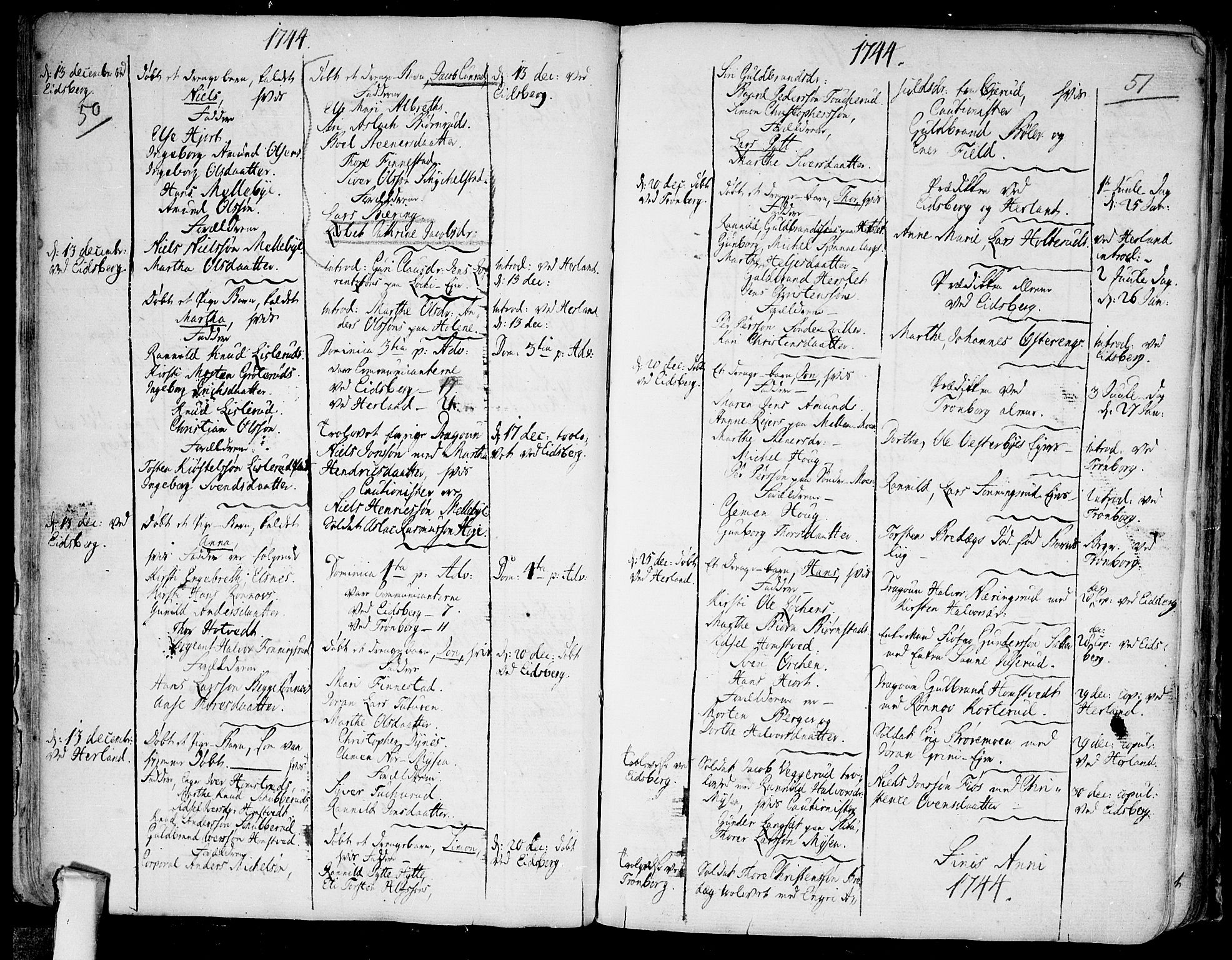 Eidsberg prestekontor Kirkebøker, AV/SAO-A-10905/F/Fa/L0003: Parish register (official) no.  I 3, 1742-1758, p. 50-51